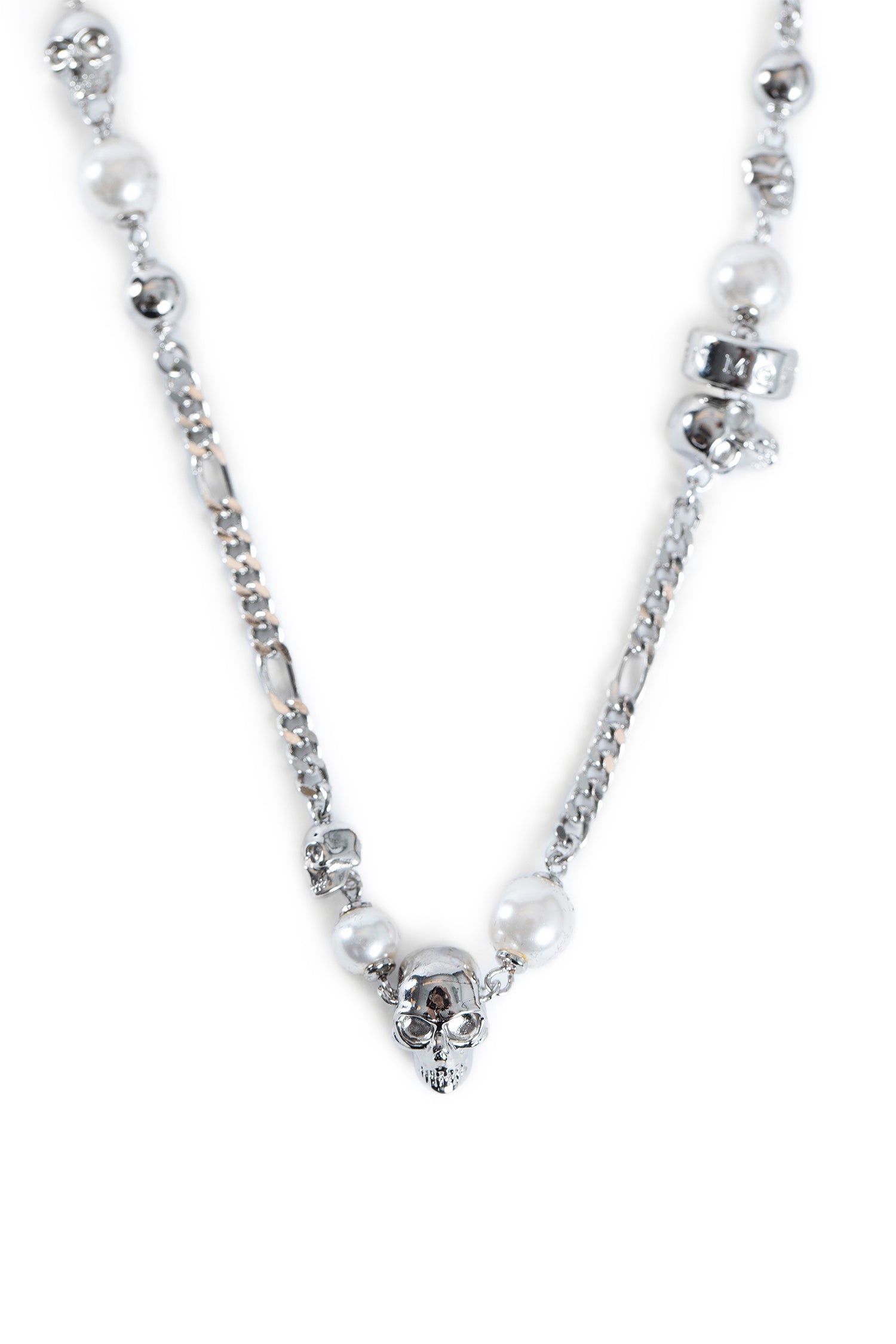 Skull and Pearl Necklace - Antonioli.eu