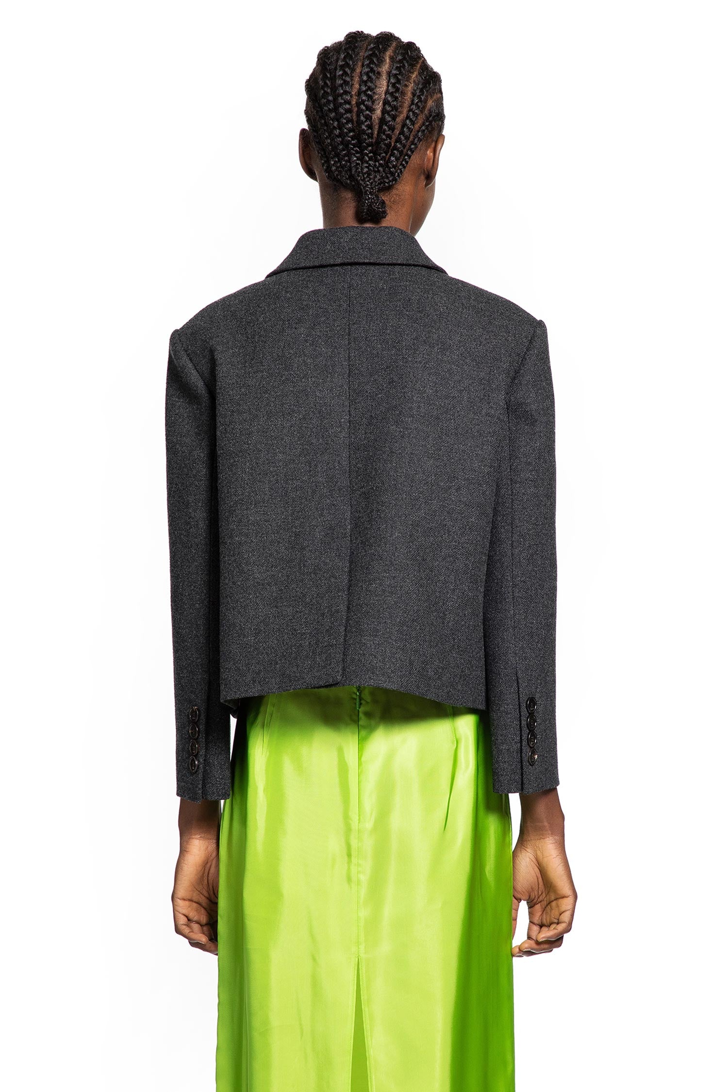 Cropped Wool Blazer