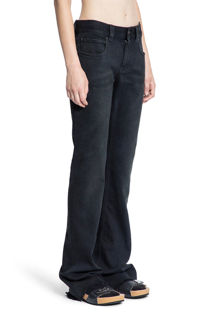Slim Fit Bootcut Pants in Cotton Denim - Antonioli.eu