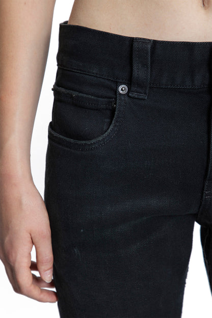 Slim Fit Bootcut Pants in Cotton Denim - Antonioli.eu
