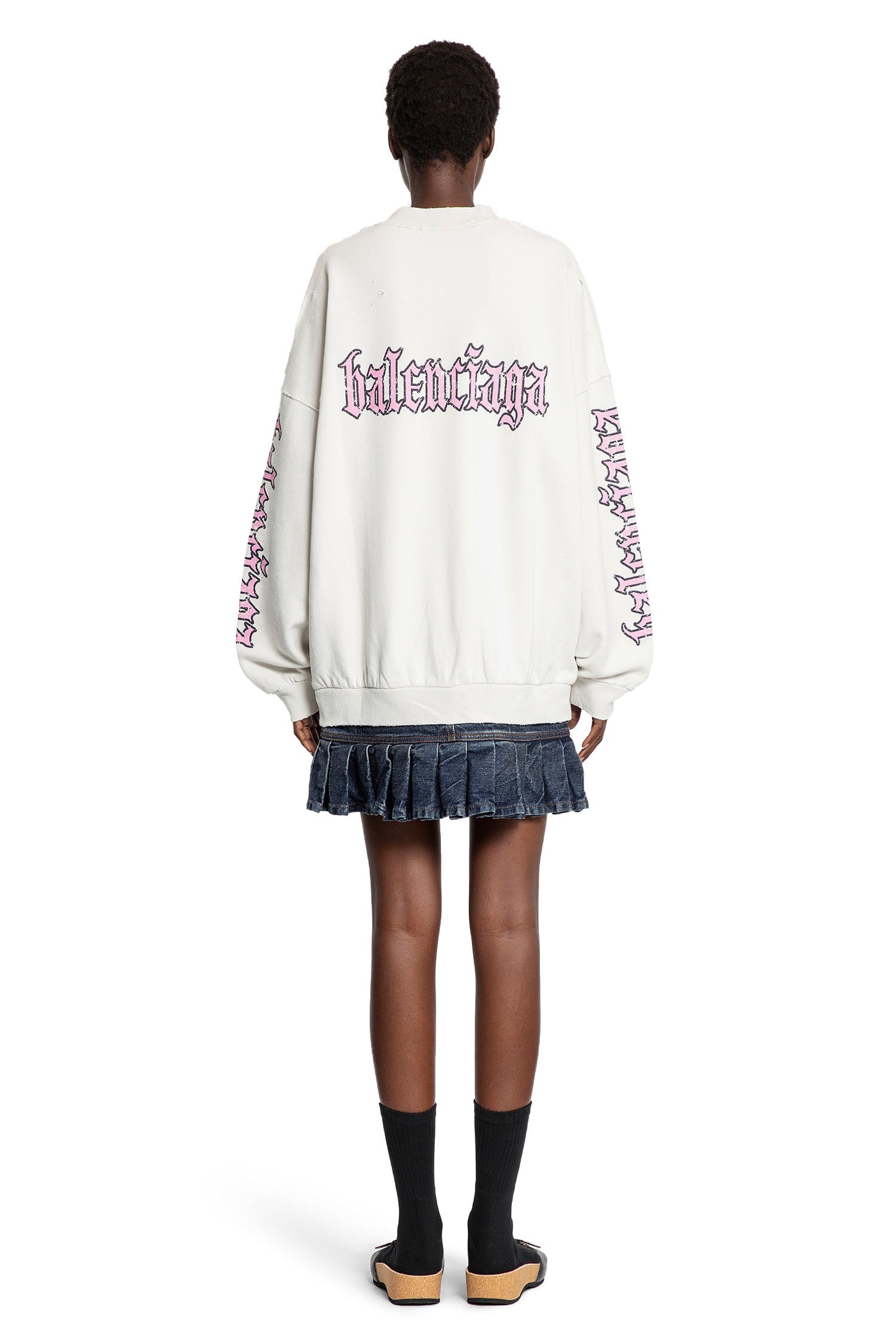 Hybrid Dress in Cotton Jersey and Denim - Antonioli.eu