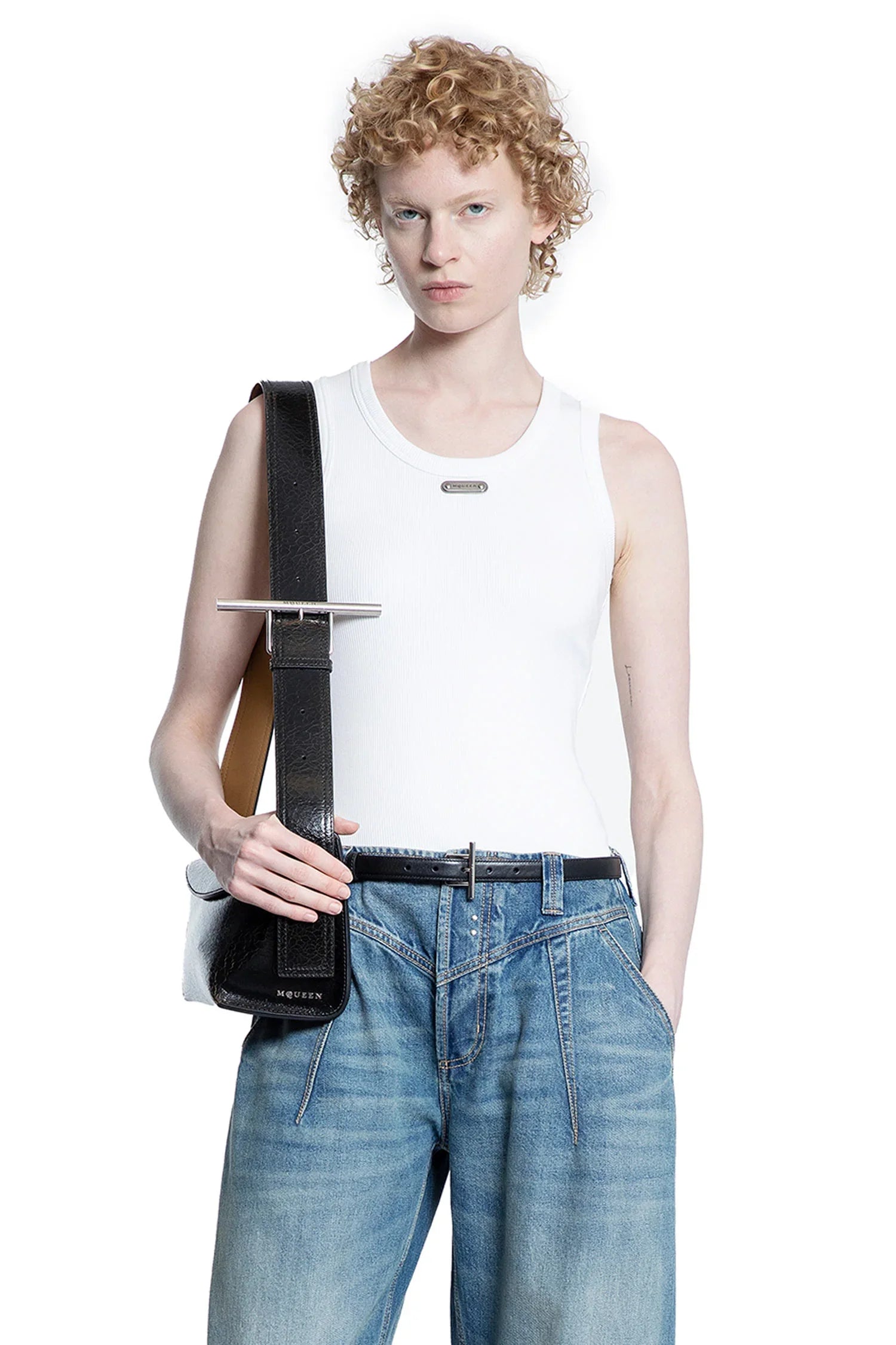 MCqueen Placket Tank Top - Antonioli.eu