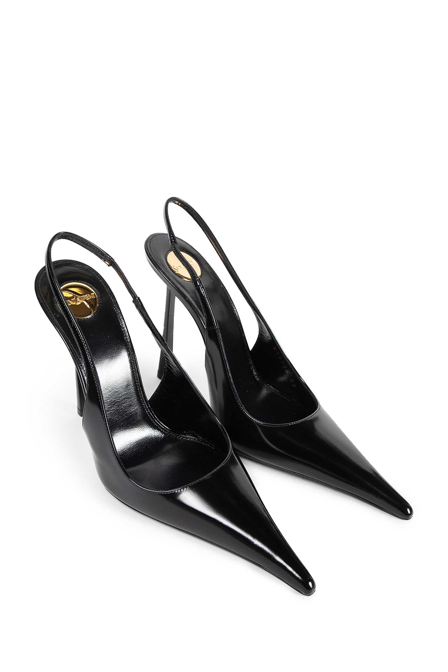 Vendome Slinback Pumps in Glazed Leather - Antonioli.eu