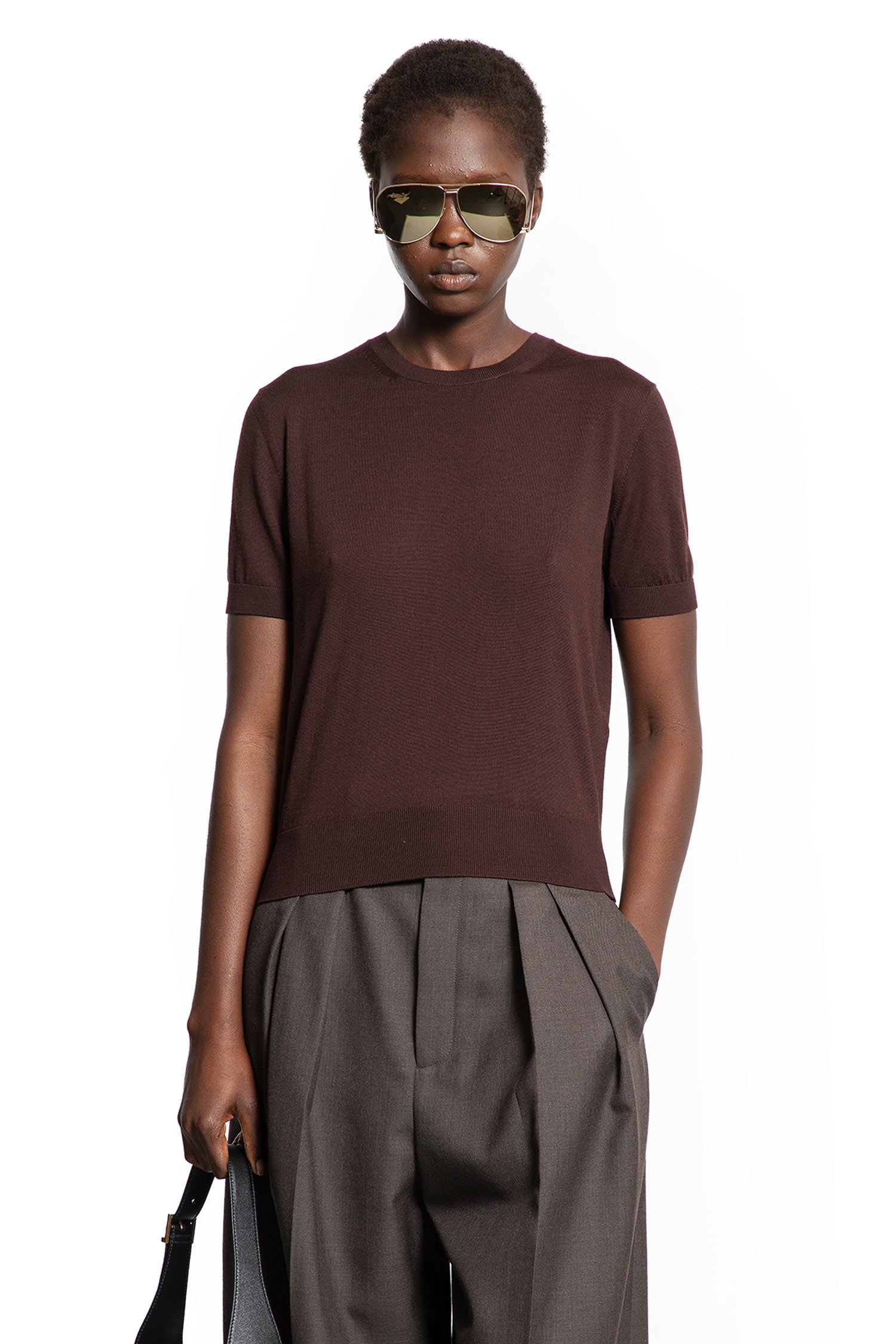 Short Sleeves Sweater in Wool - Antonioli.eu