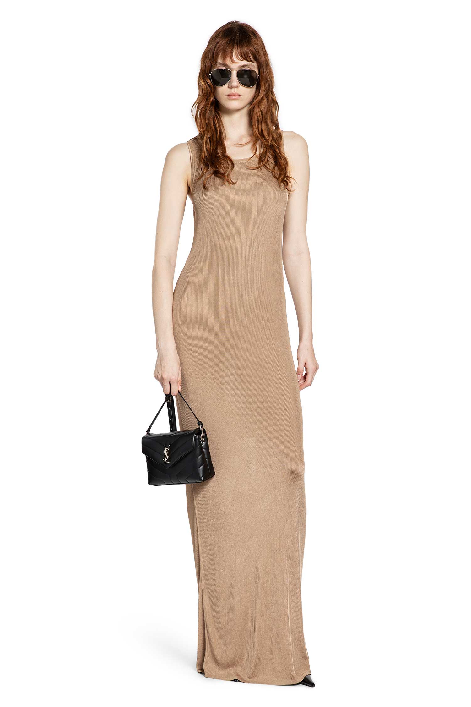 Long Tank Dress in Rib Knit