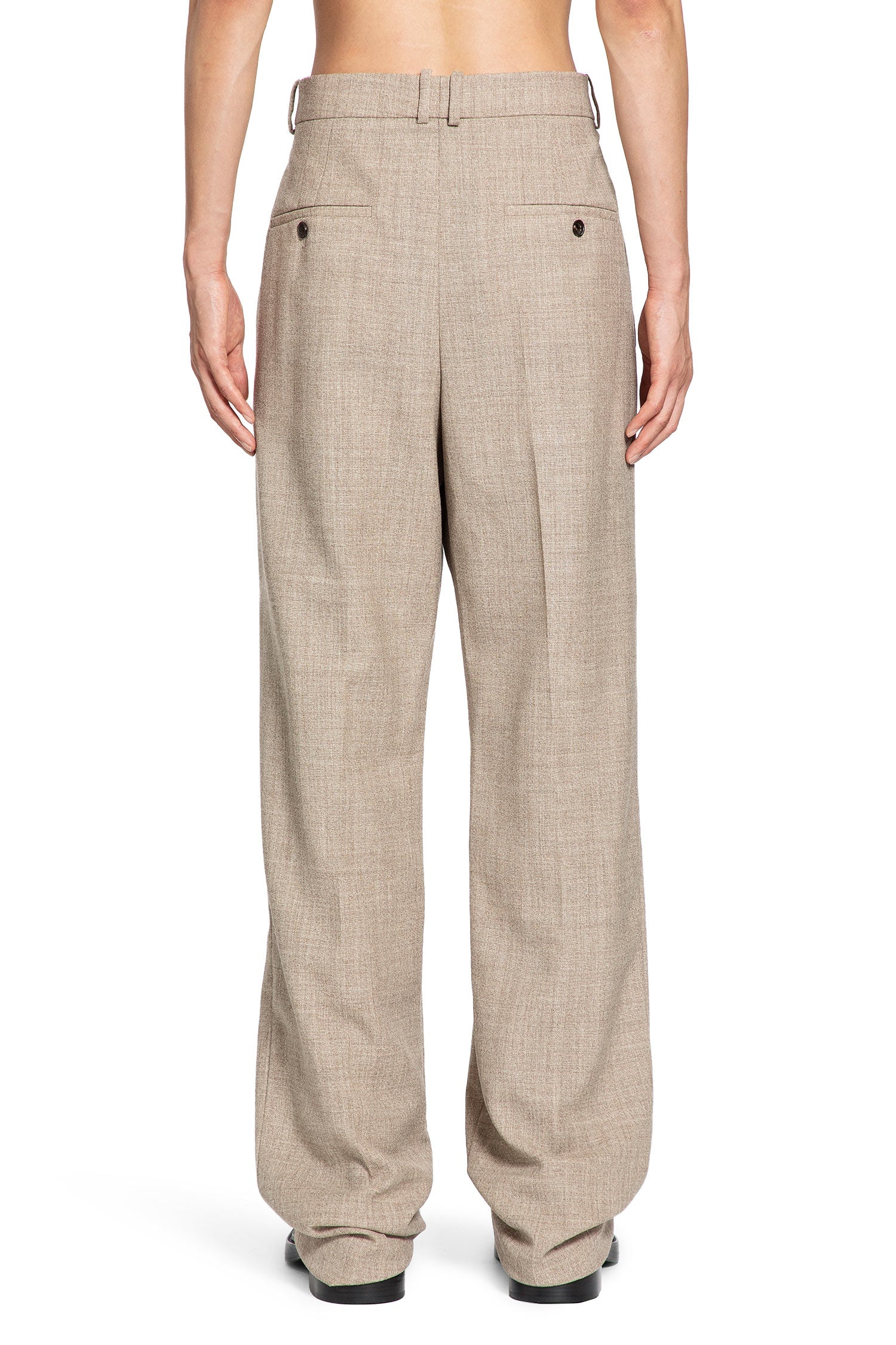 High-Rise Pants in Wool