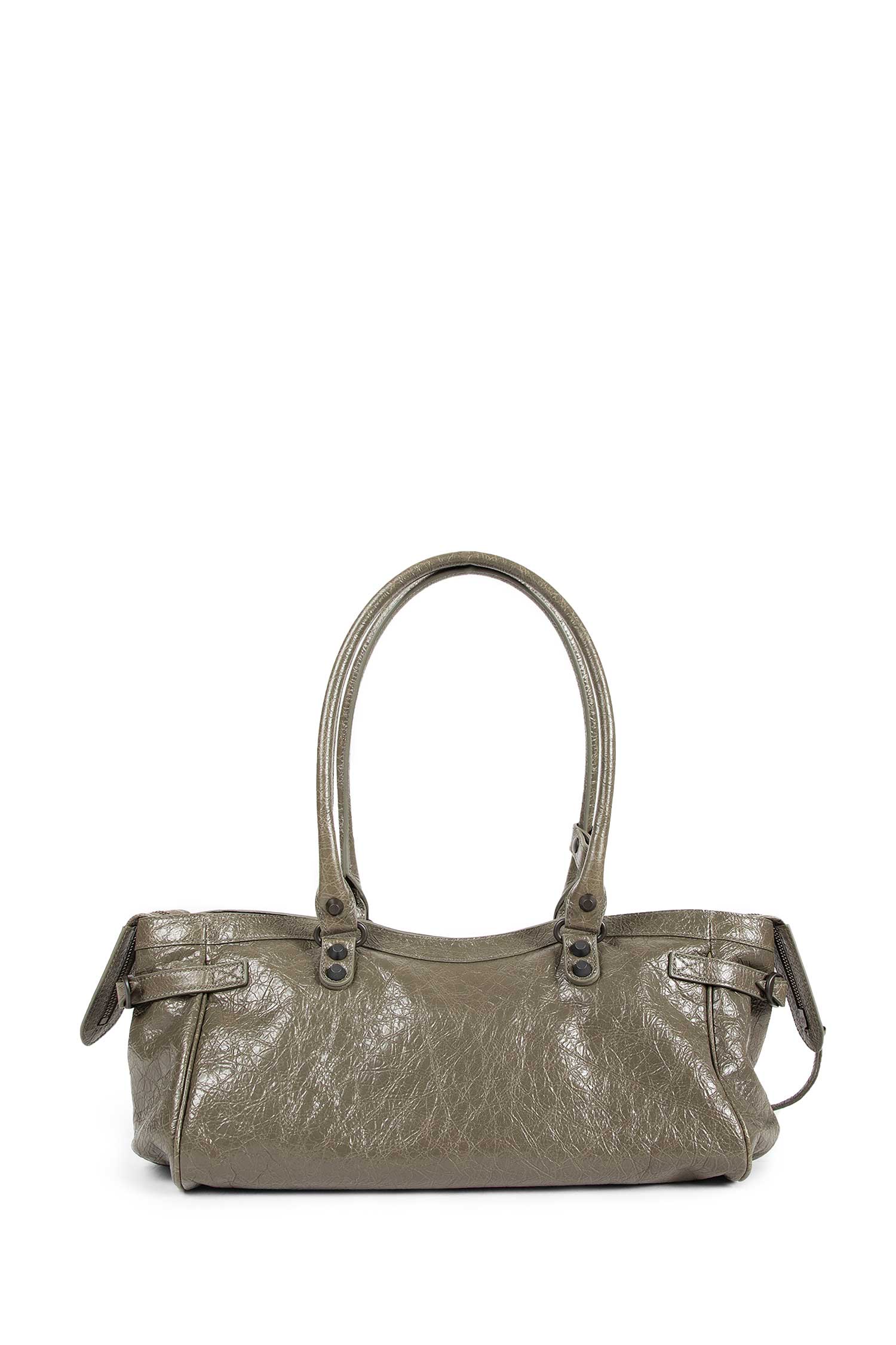 BALENCIAGA WOMAN GREEN SHOULDER BAGS