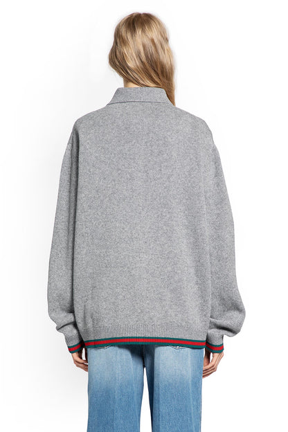 Wool Cashmere Cardigan with Web