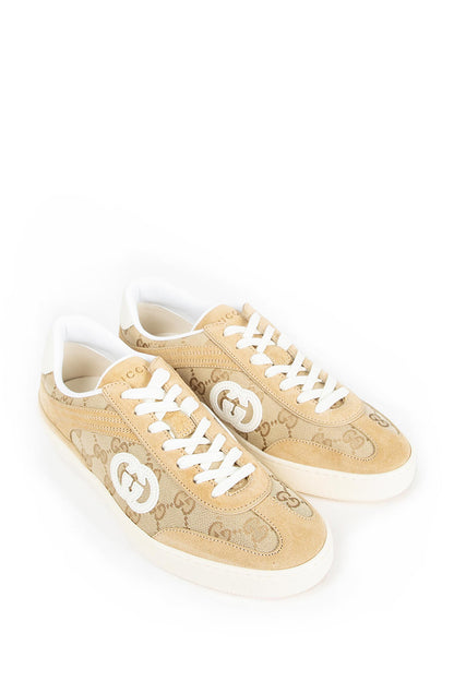 GG Canvas and Leather Sneakers