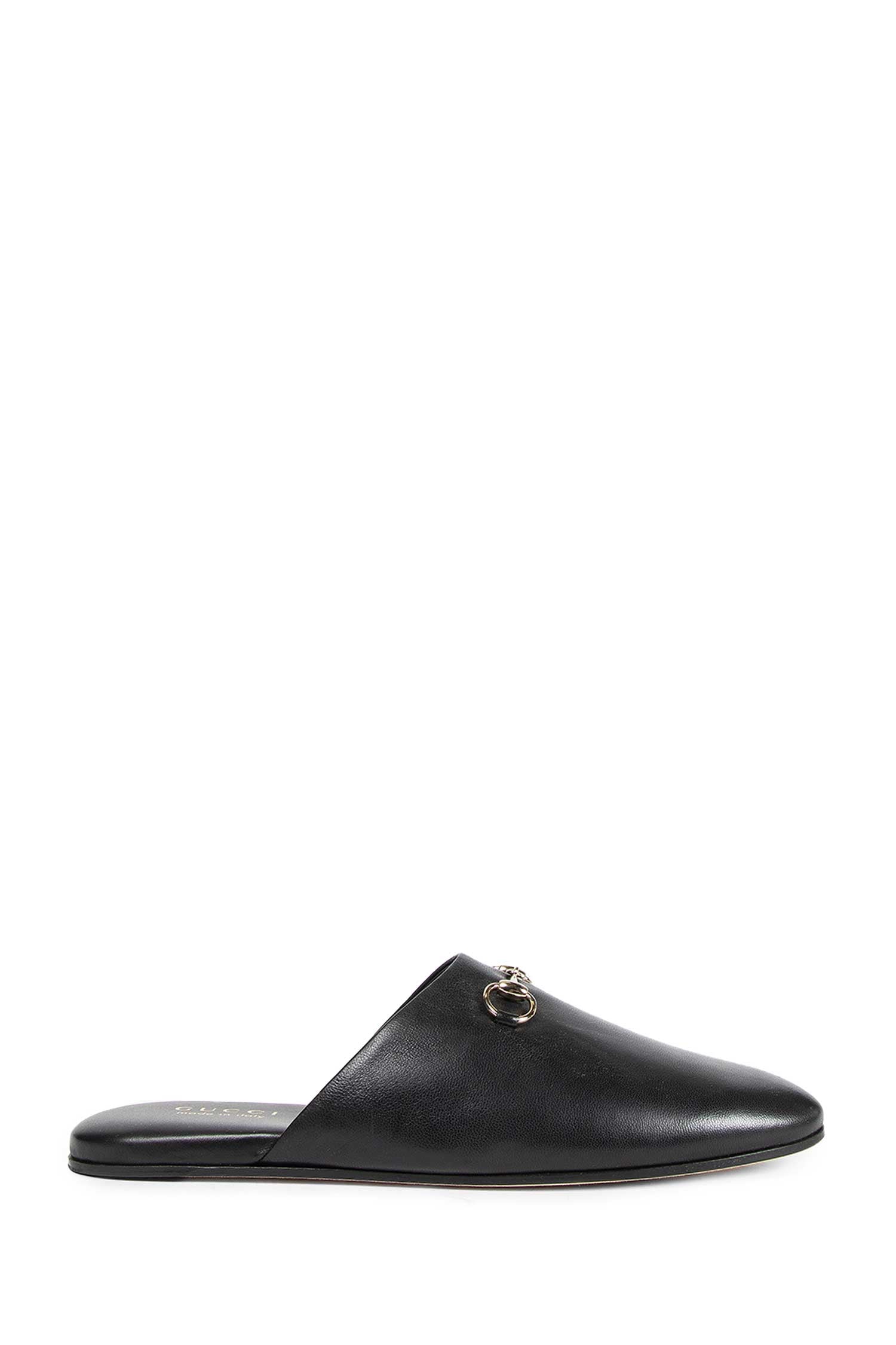 Leather Horsebit Slippers