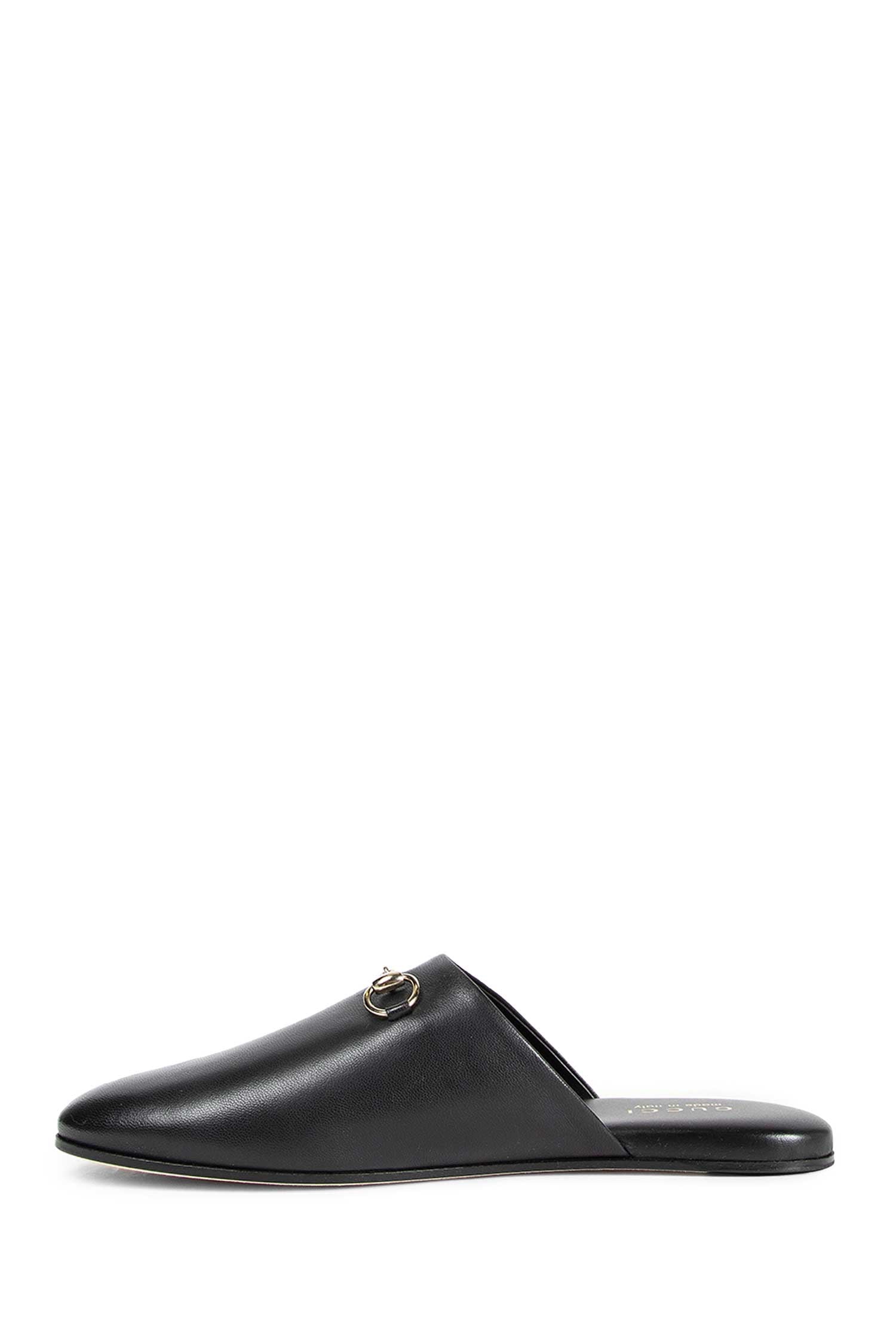 Leather Horsebit Slippers
