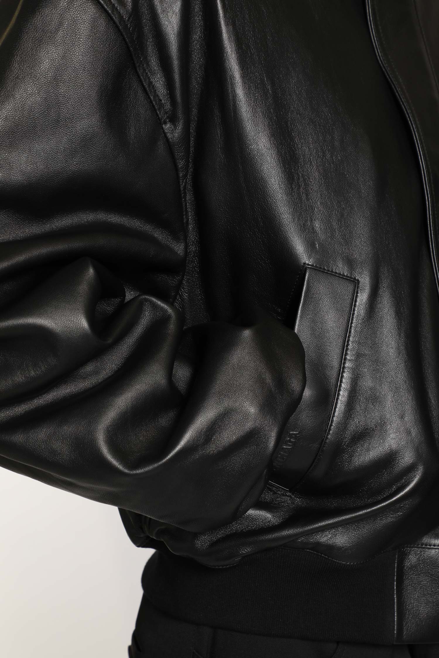 Lamb Leather & Cotton Blouson