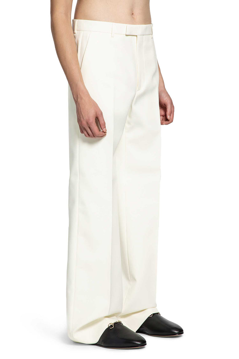 Silk Twill Tailored Pants