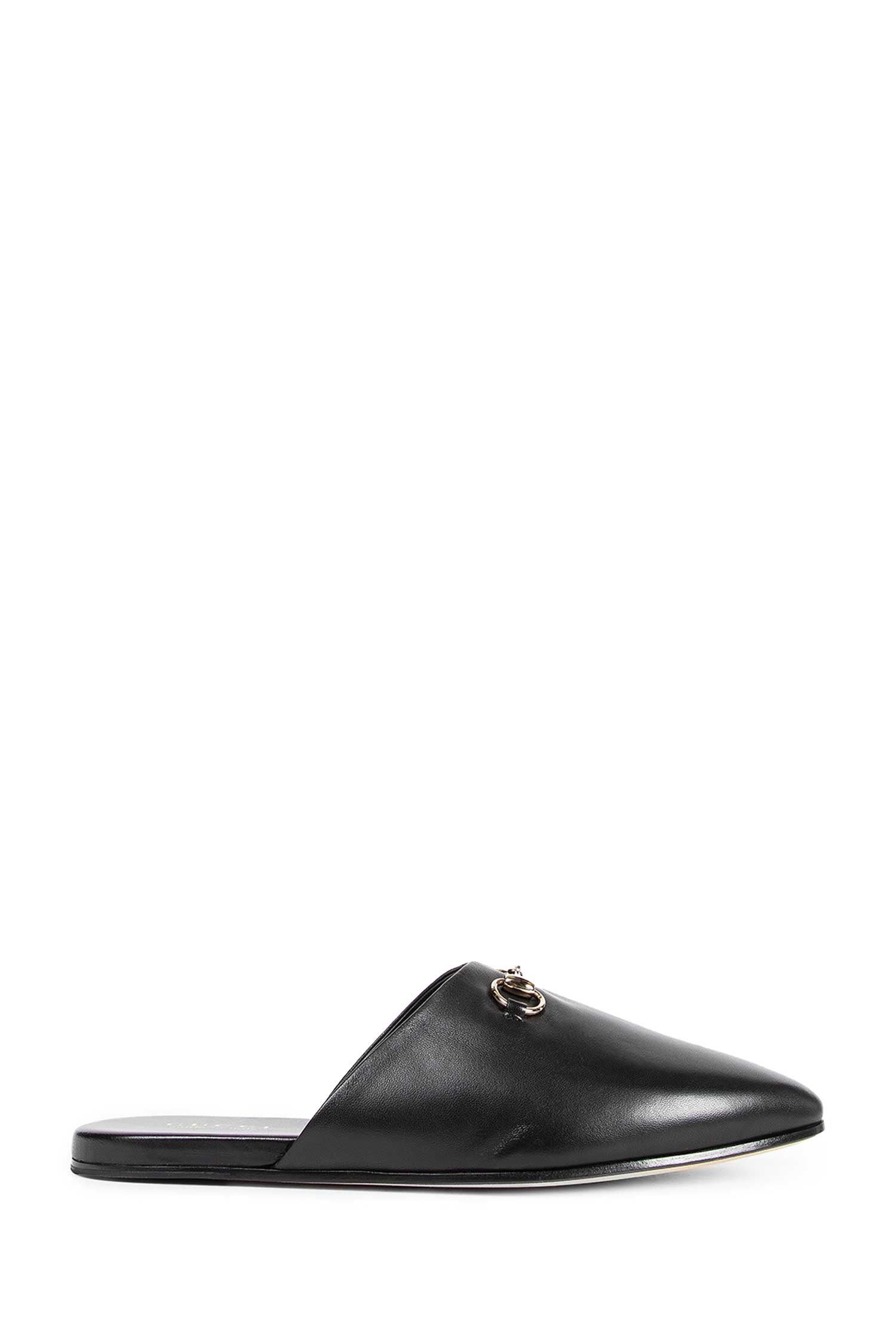 GUCCI MAN BLACK SANDALS & SLIDES