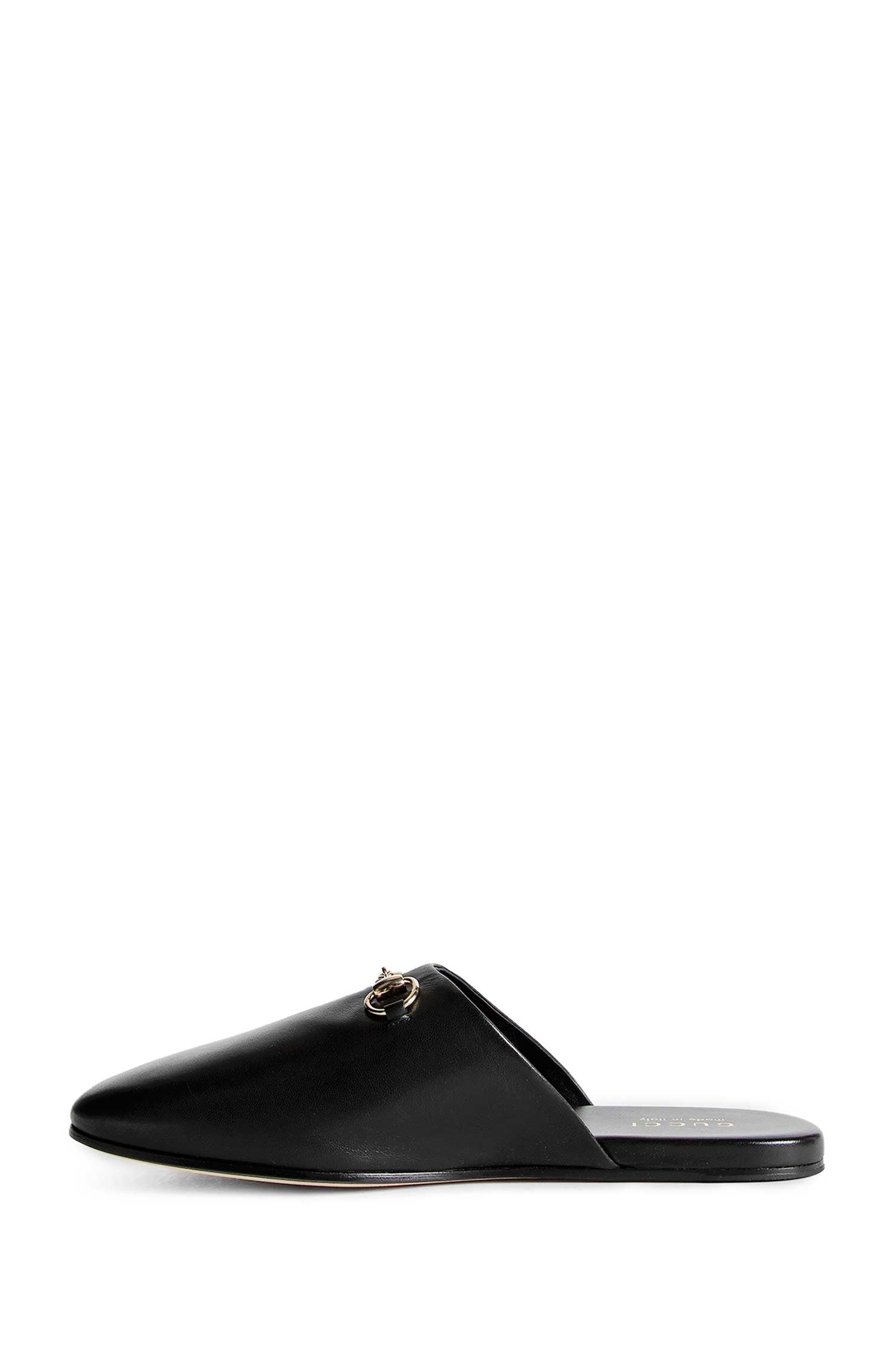GUCCI MAN BLACK SANDALS & SLIDES