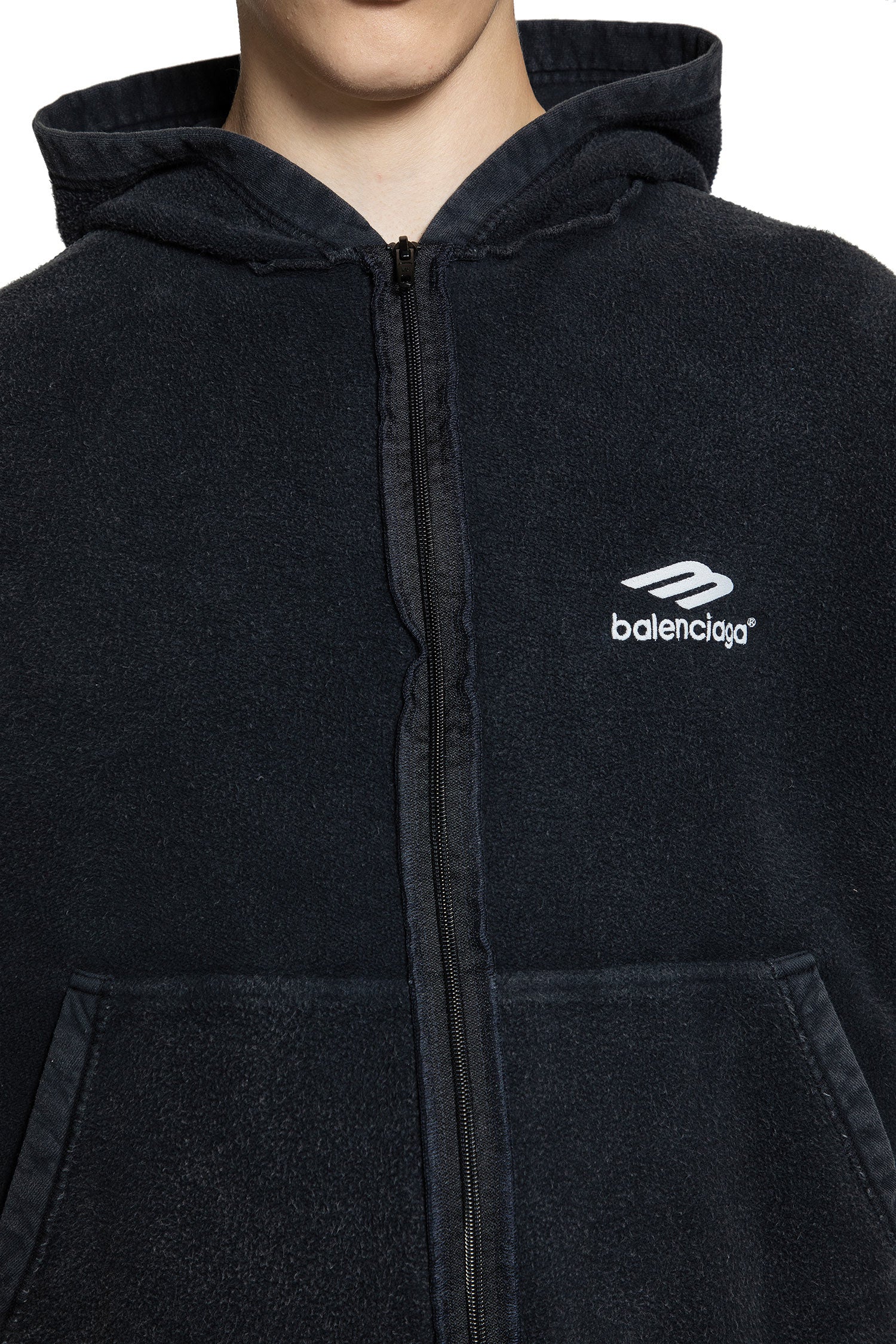 BALENCIAGA MAN BLACK SWEATSHIRTS