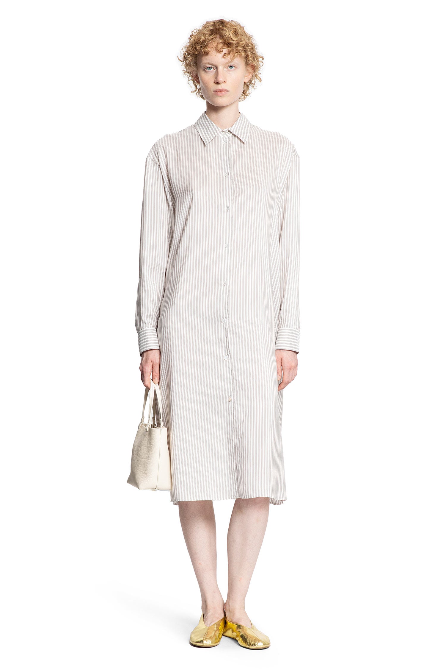 Chihiro Shirt Dress in Silk - Antonioli.eu