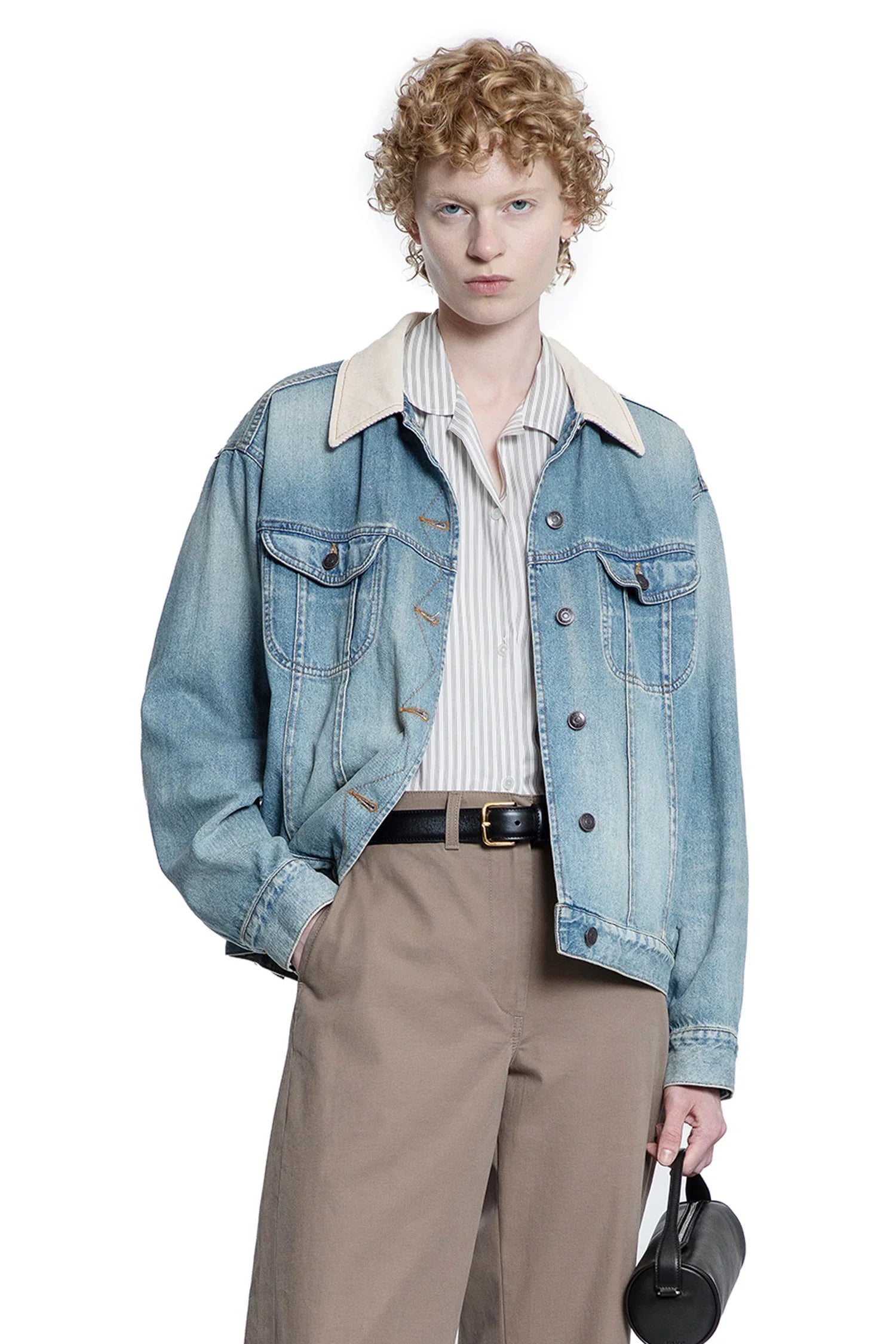ジャケット THE ROW JORELLE COTTON JACKET Jorelle Jacket Blue in Cotton – The Row