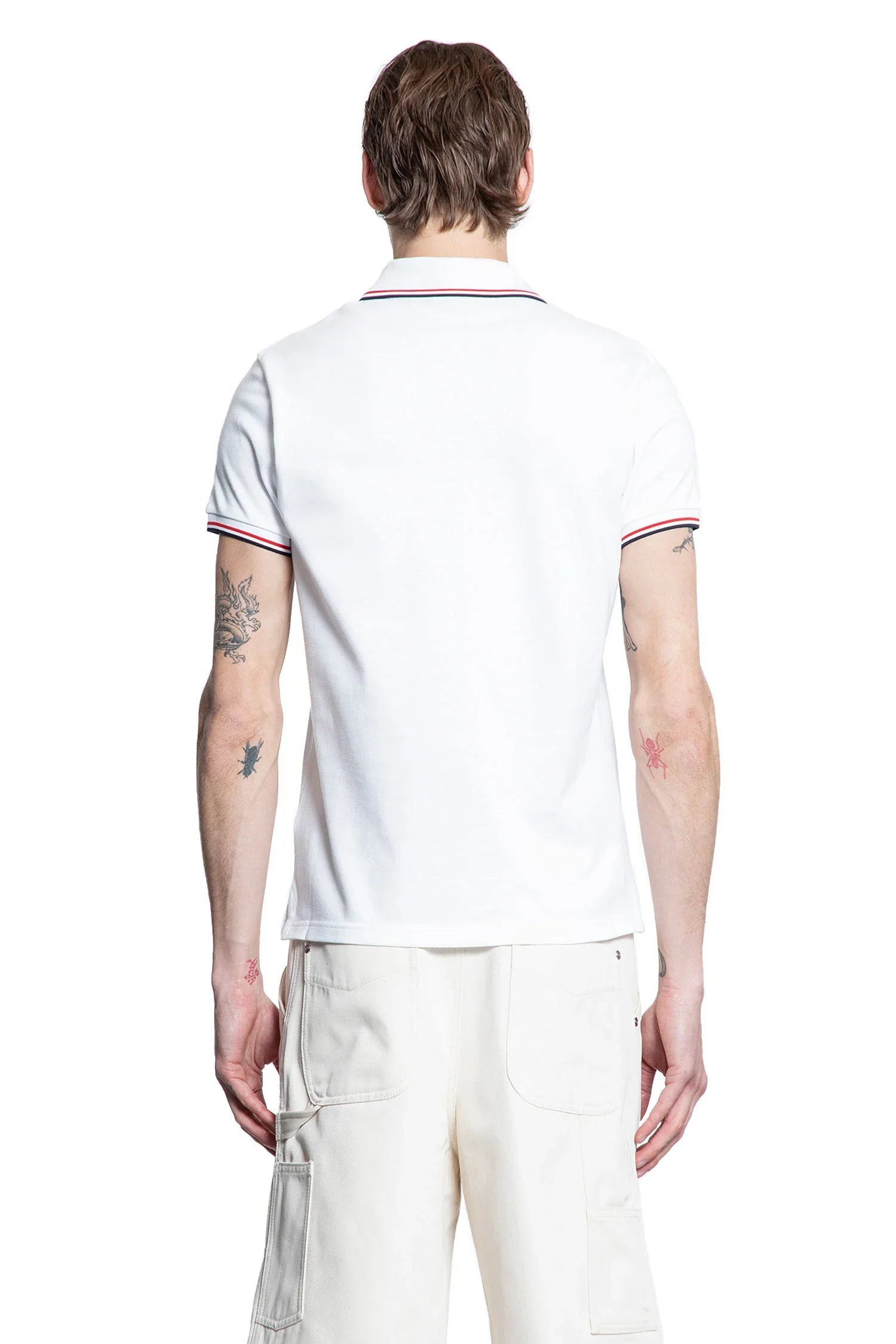 MONCLER MAN WHITE T-SHIRTS & TANK TOPS - Antonioli.eu
