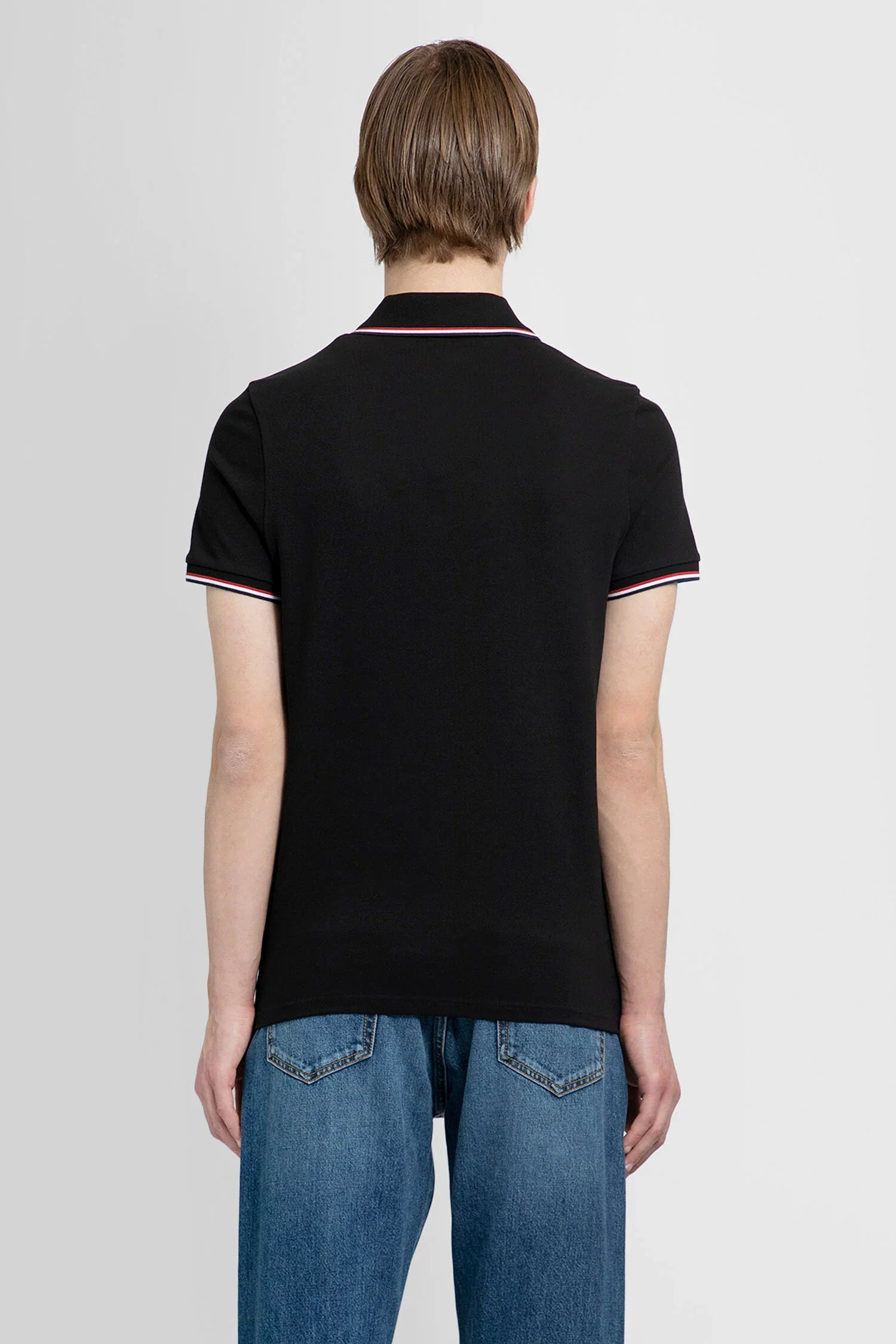 MONCLER MAN BLACK T-SHIRTS & TANK TOPS - Antonioli.eu
