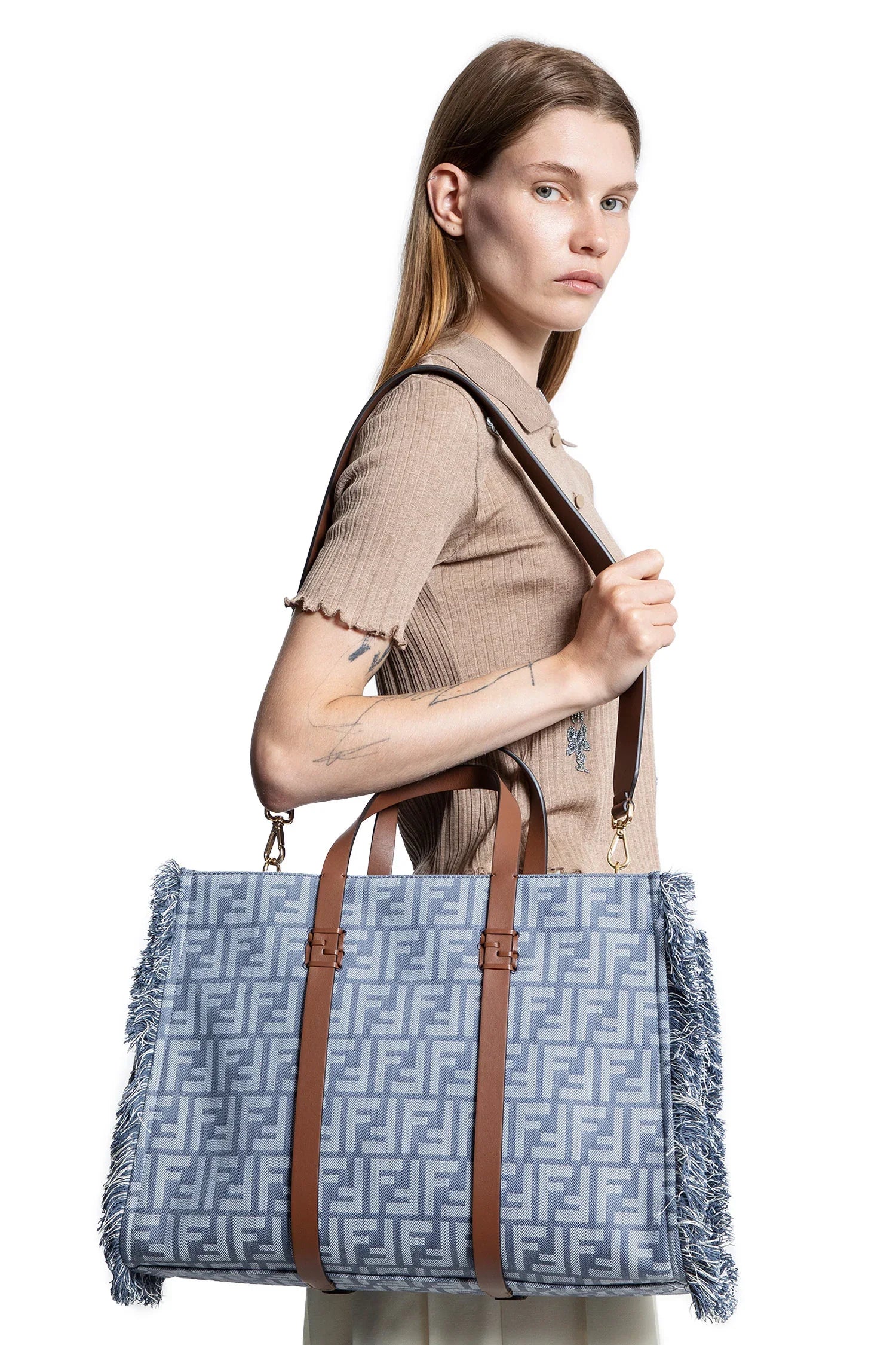 FENDI WOMAN BLUE TOTE BAGS - Antonioli.eu