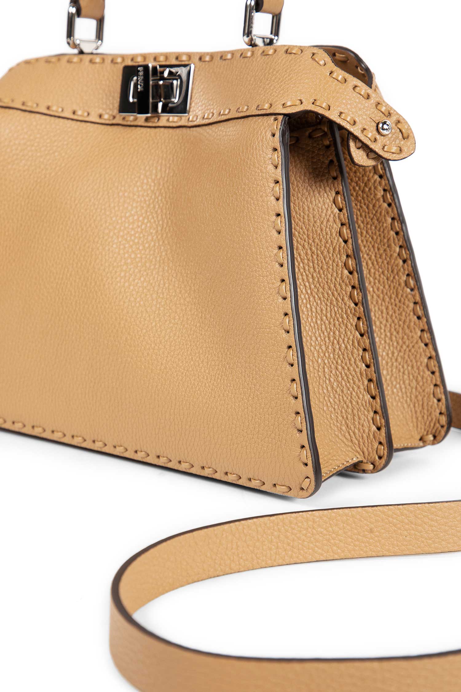 FENDI WOMAN BEIGE TOP HANDLE BAGS