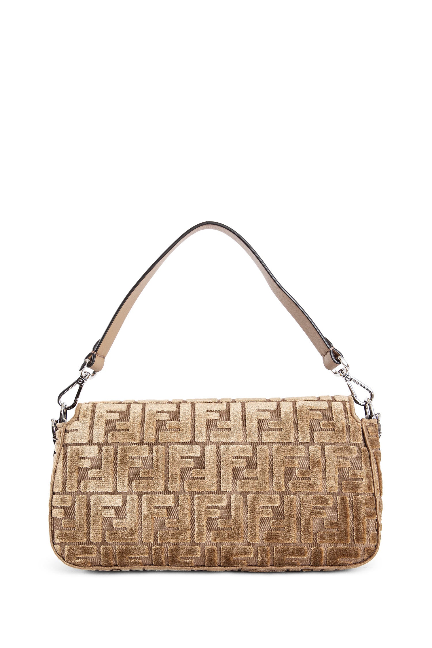 Medium FF Velvet Baguette Bag