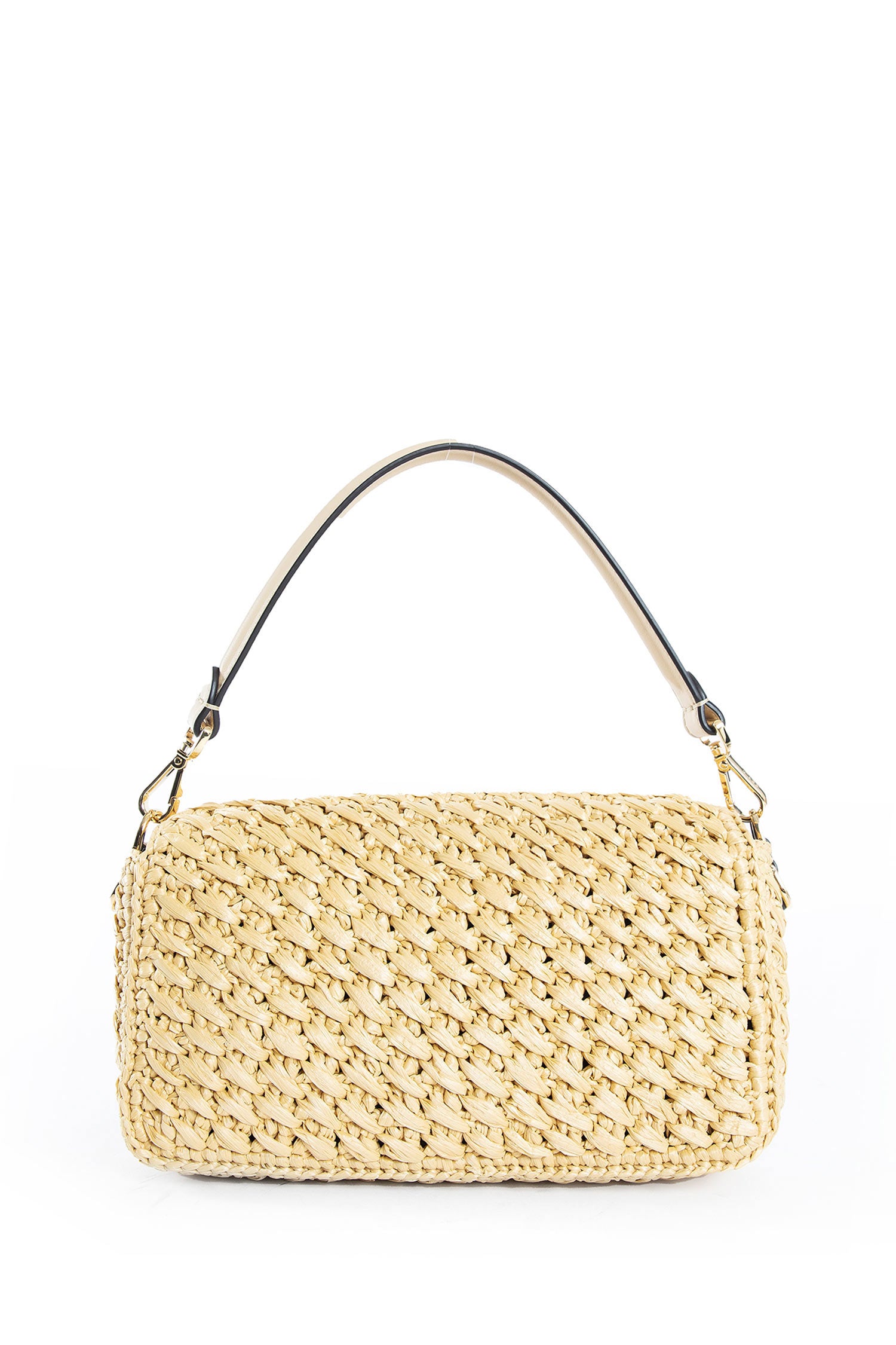 Crochet Raffia Baguette bag