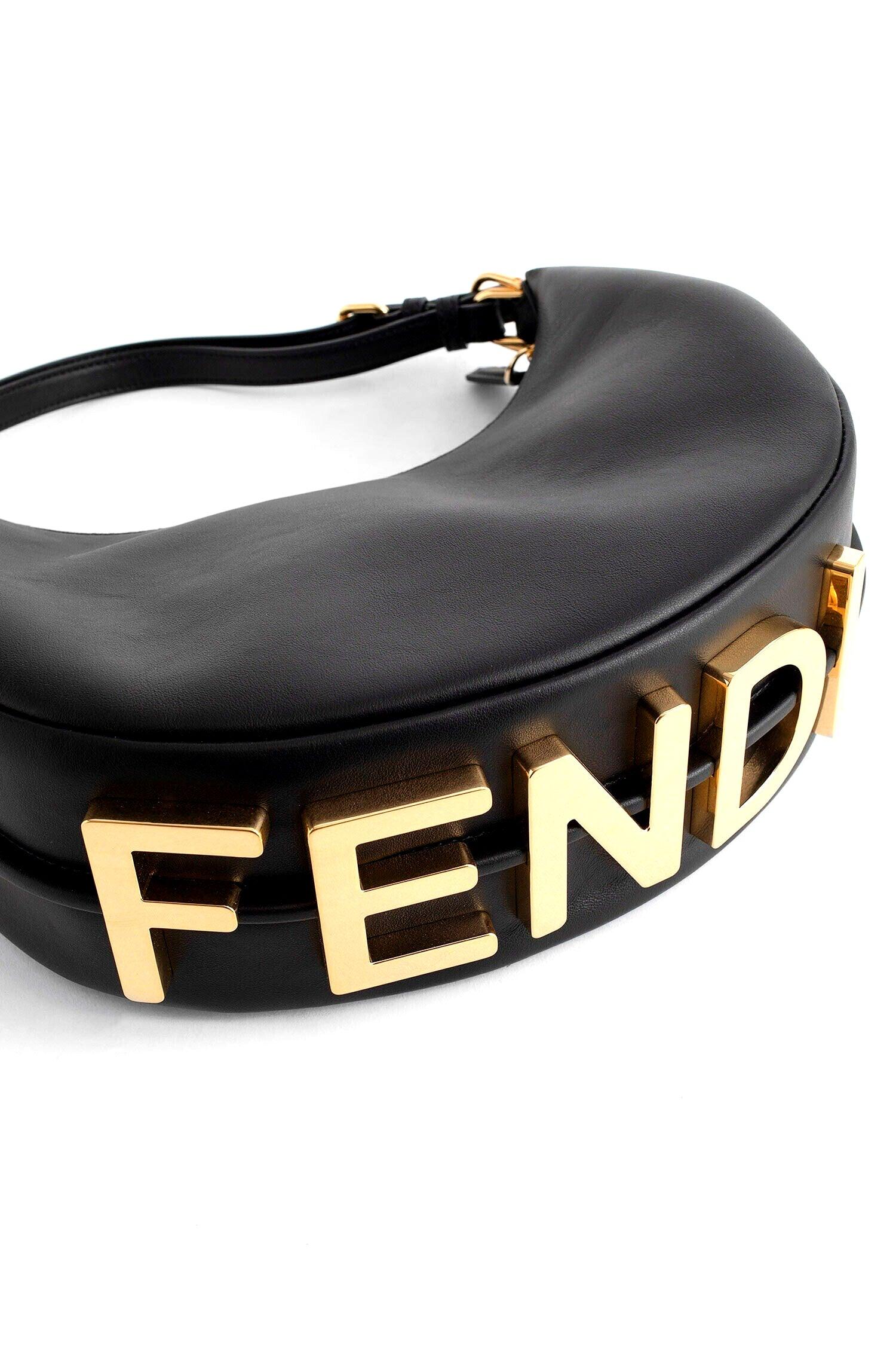FENDI WOMAN BLACK SHOULDER BAGS - Antonioli.eu