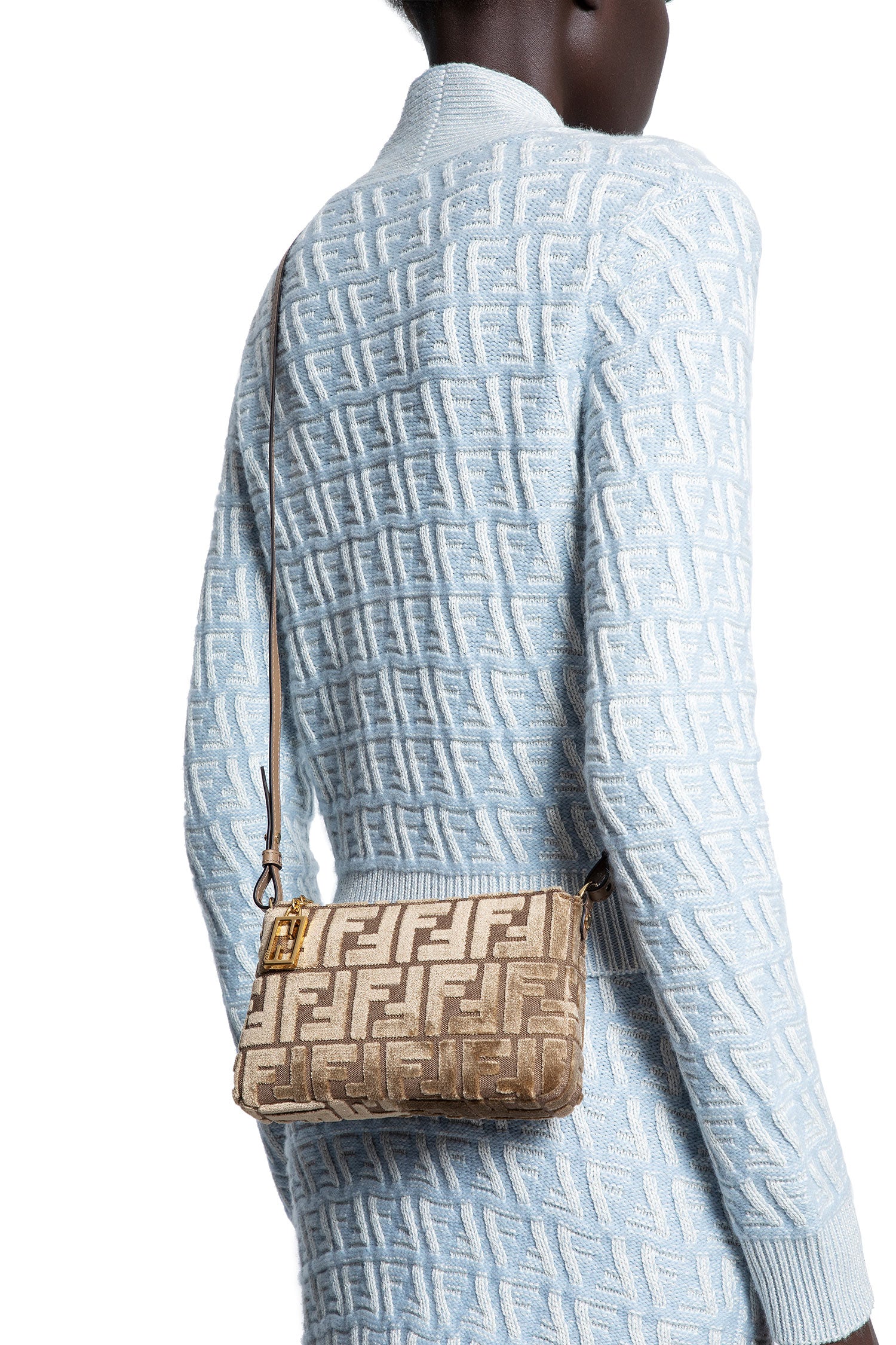 FF Velvet Baguette Pouch
