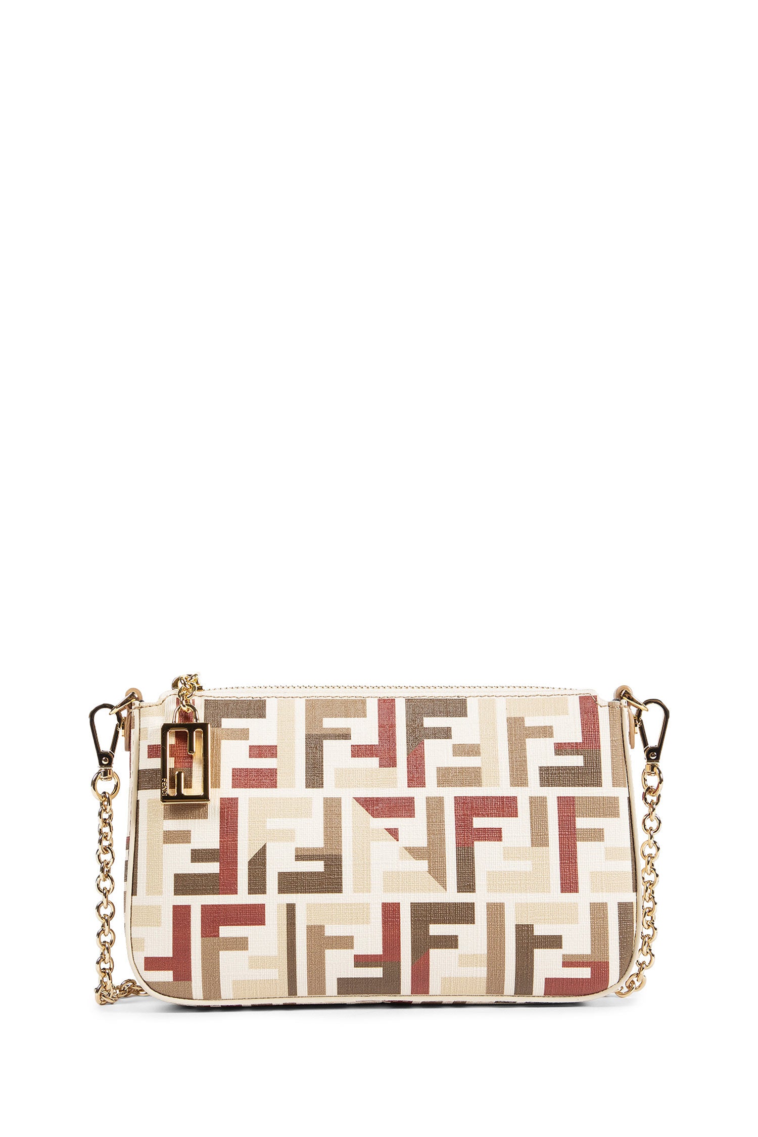 FF Fabric Baguette Chain Pouch