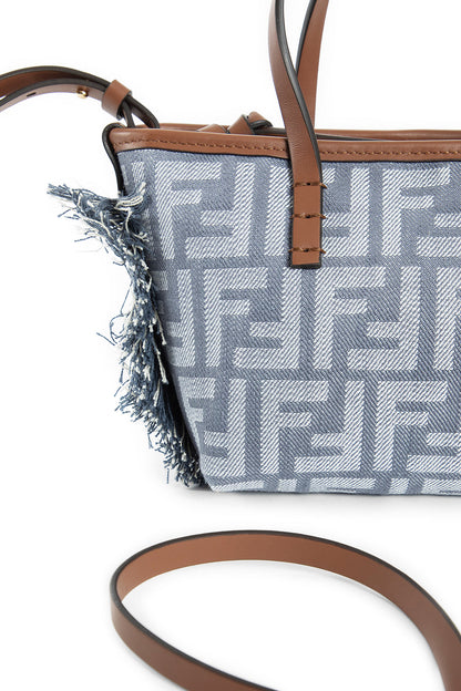 Mini Roll Denim-effect FF Tote - Antonioli.eu