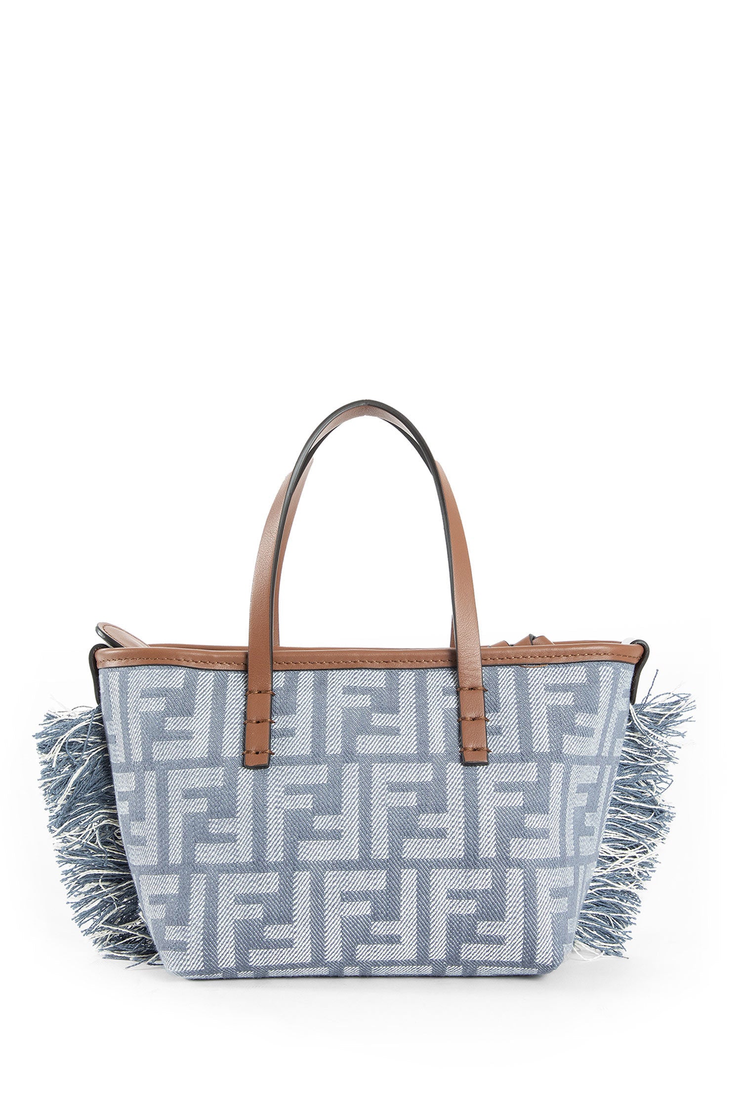 Mini Roll Denim-effect FF Tote - Antonioli.eu