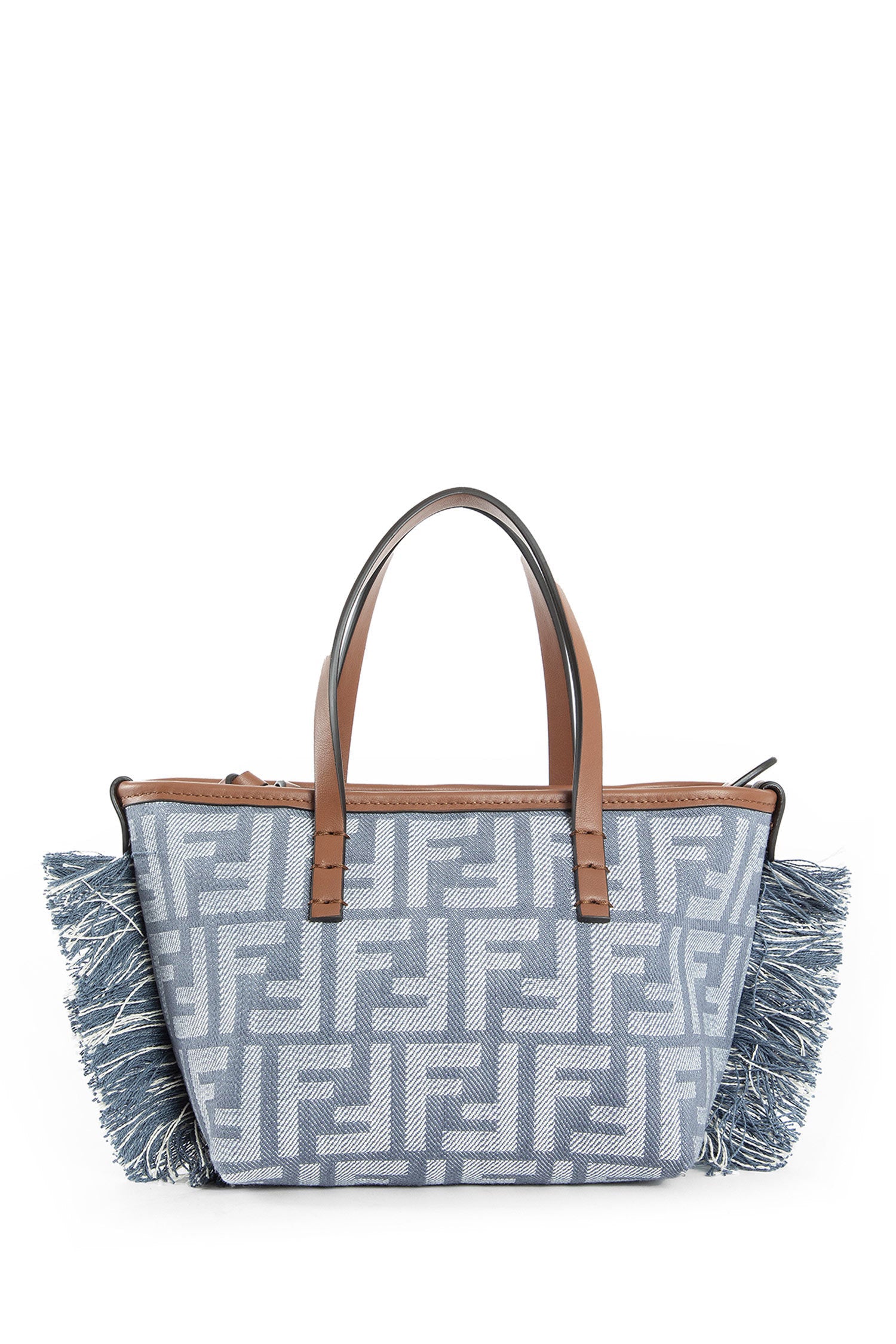Mini Roll Denim-effect FF Tote - Antonioli.eu