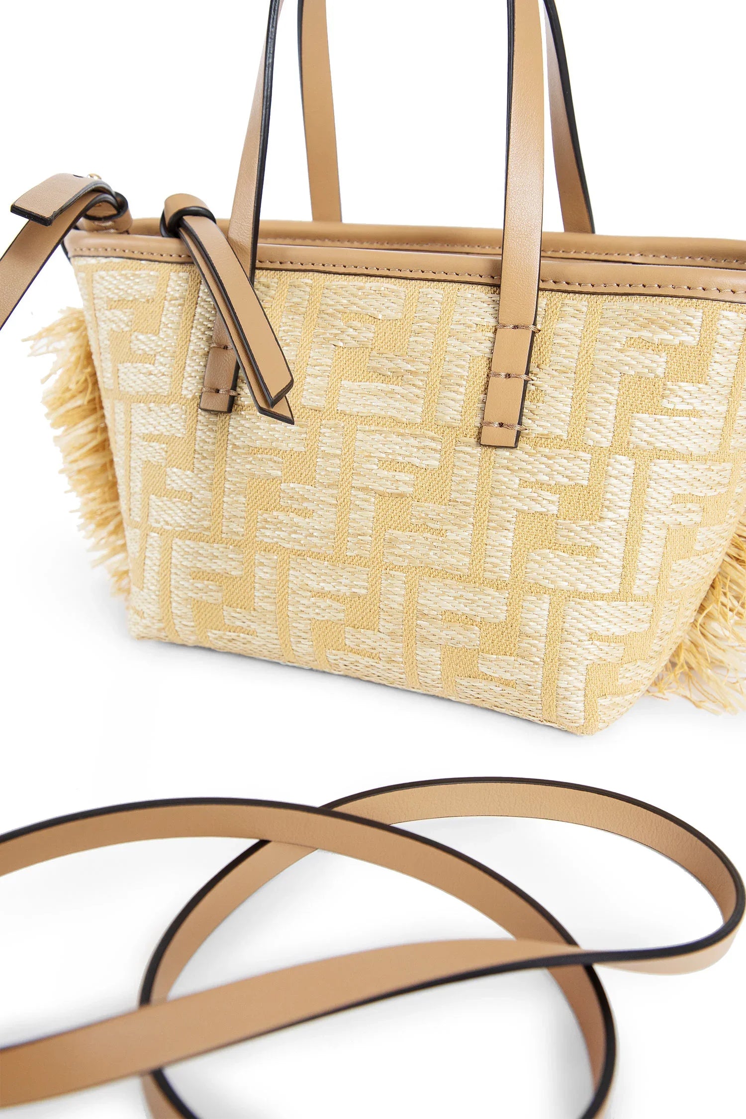 Mini Roll Jacquard fabric Bag - Antonioli.eu