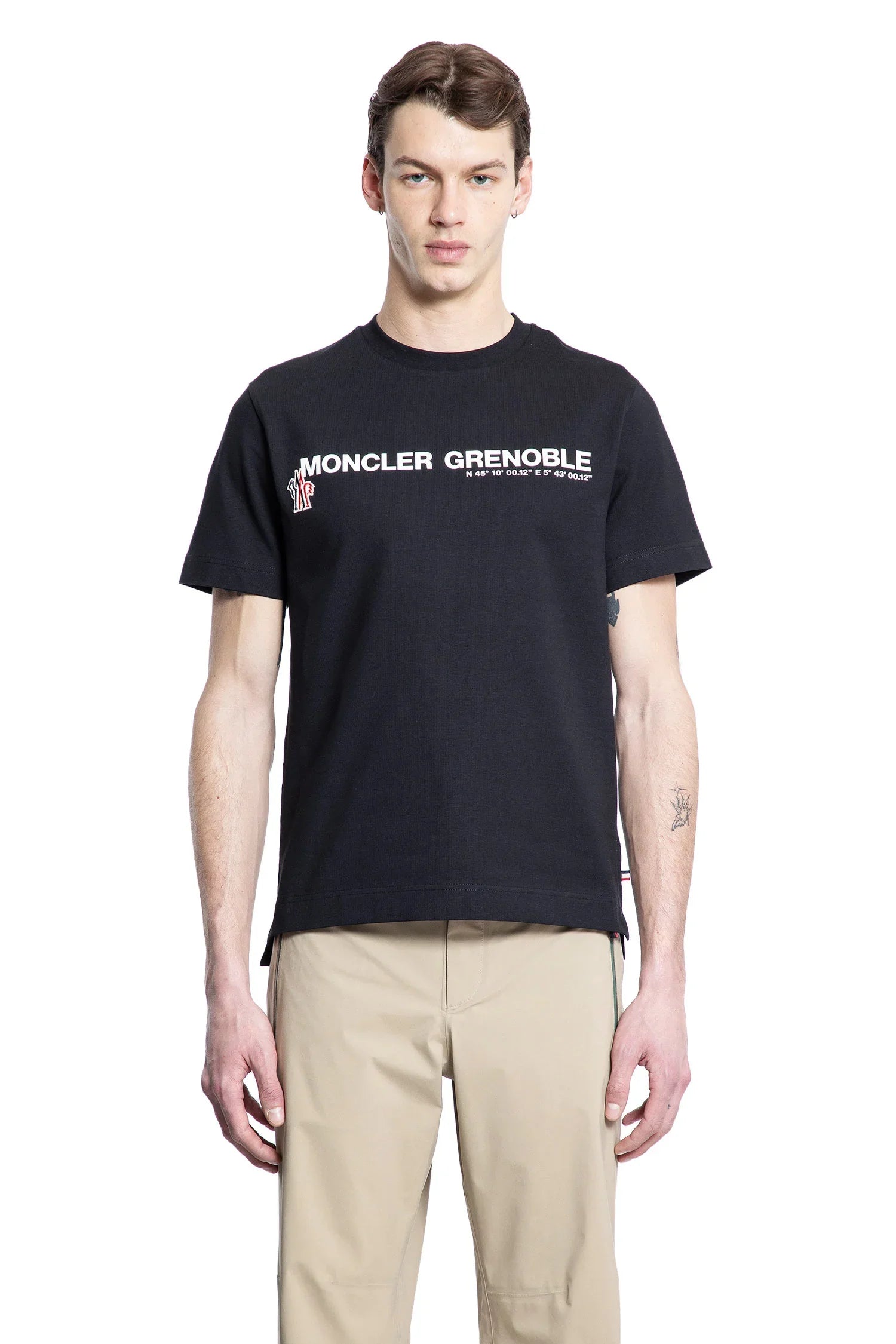 Coordinates Logo Cotton T-Shirt - Antonioli.eu