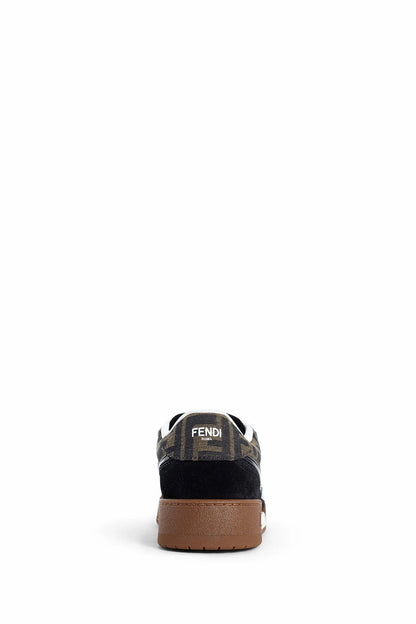 Fendi match suede and canvas sneakers - Antonioli.eu
