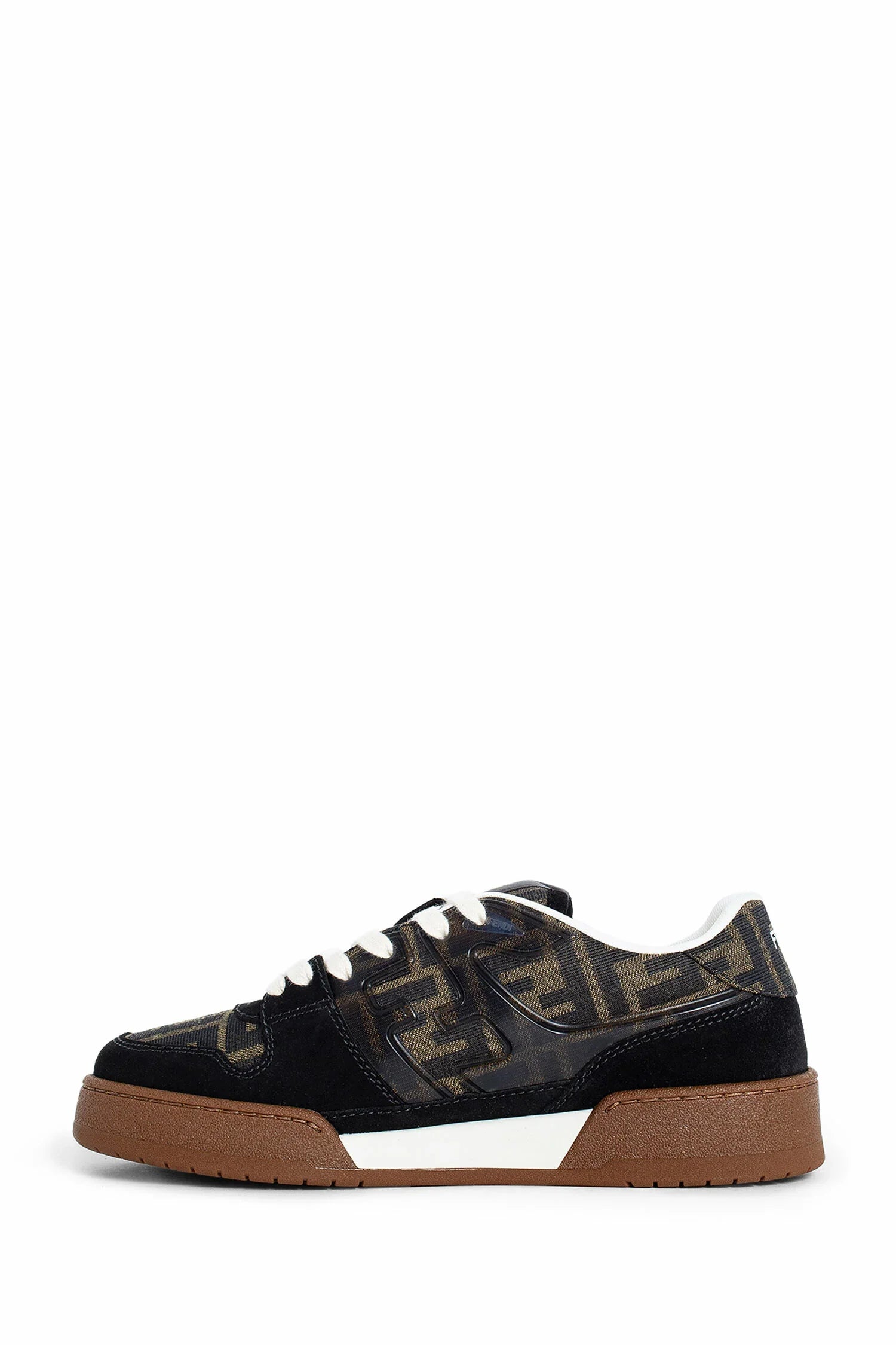Fendi match suede and canvas sneakers - Antonioli.eu