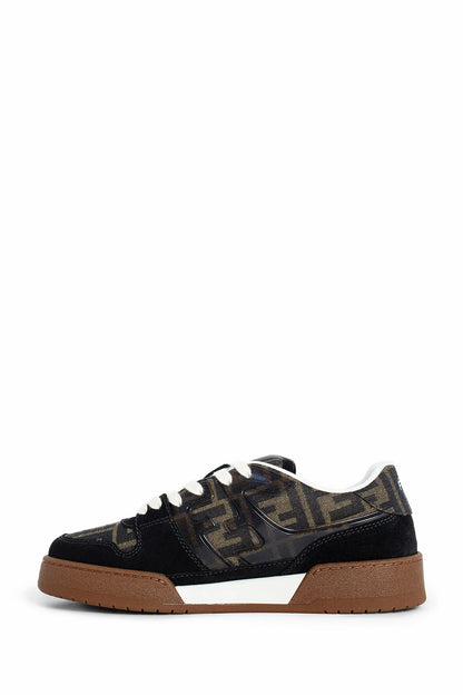 Fendi match suede and canvas sneakers - Antonioli.eu
