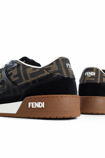 Fendi match suede and canvas sneakers - Antonioli.eu