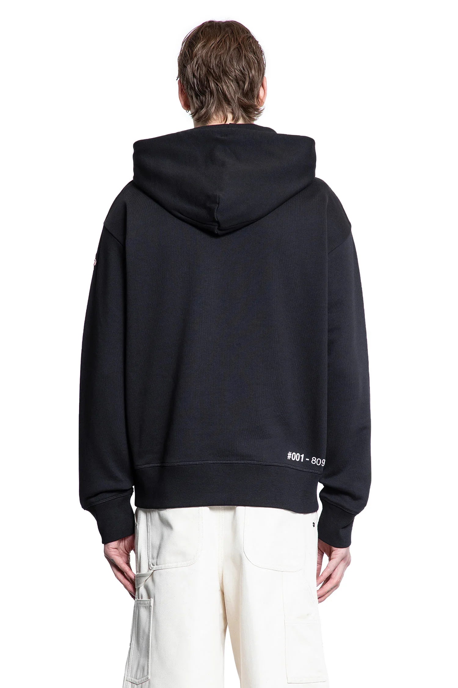 Mirrored Logo Cotton Hoodie - Antonioli.eu