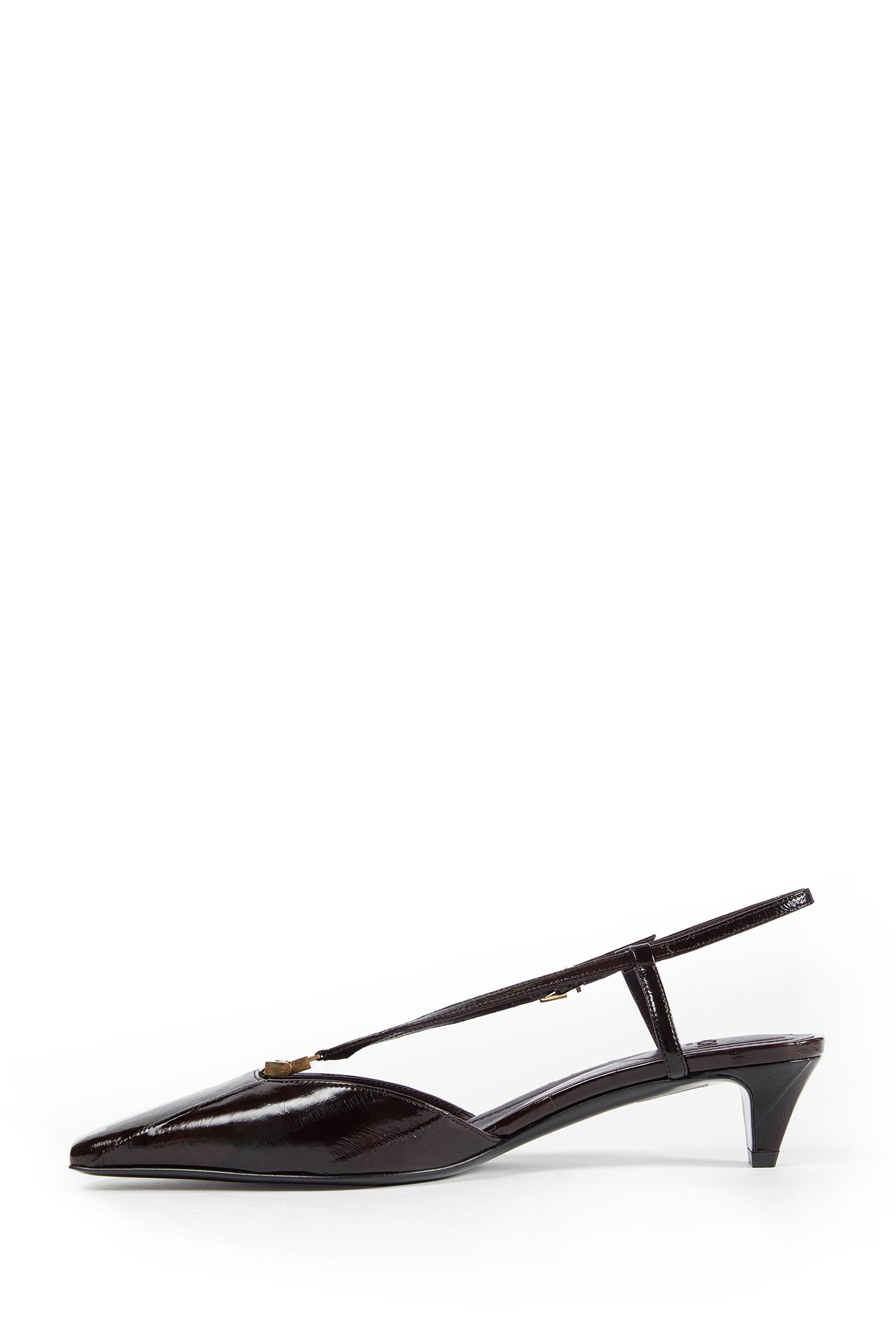 Fendi FFold Eel Leather Slingbacks
