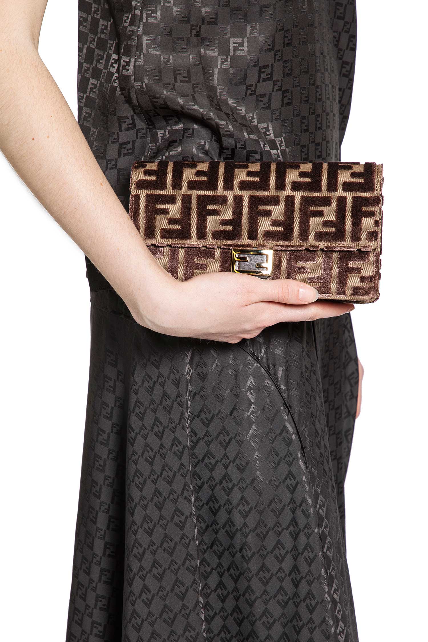 FENDI WOMAN BROWN MINI BAGS