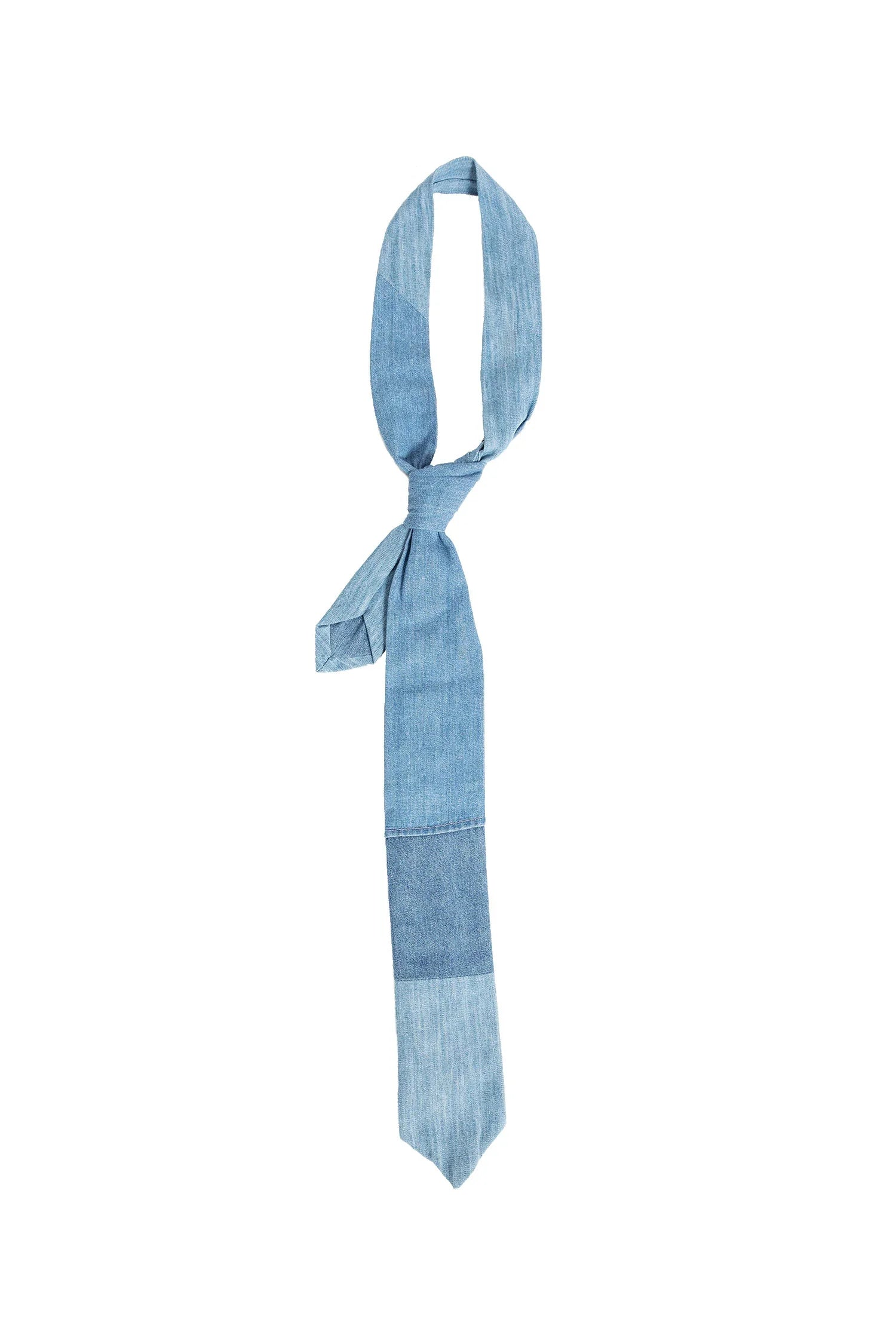 Patchwork Denim Tie - Antonioli.eu