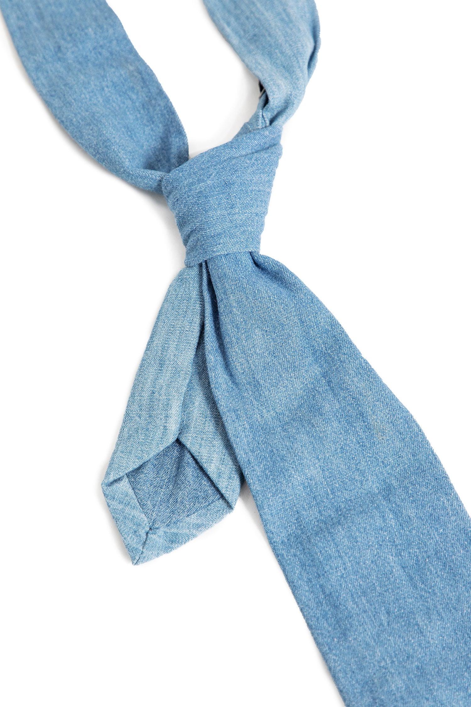 Patchwork Denim Tie - Antonioli.eu