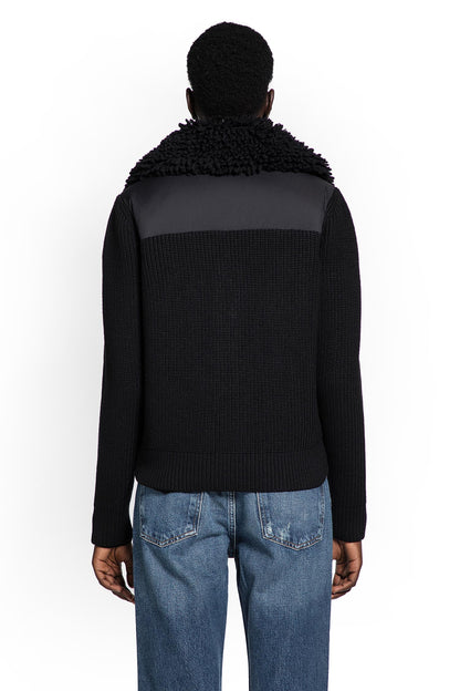 Padded Wool Zip-Up Cardigan