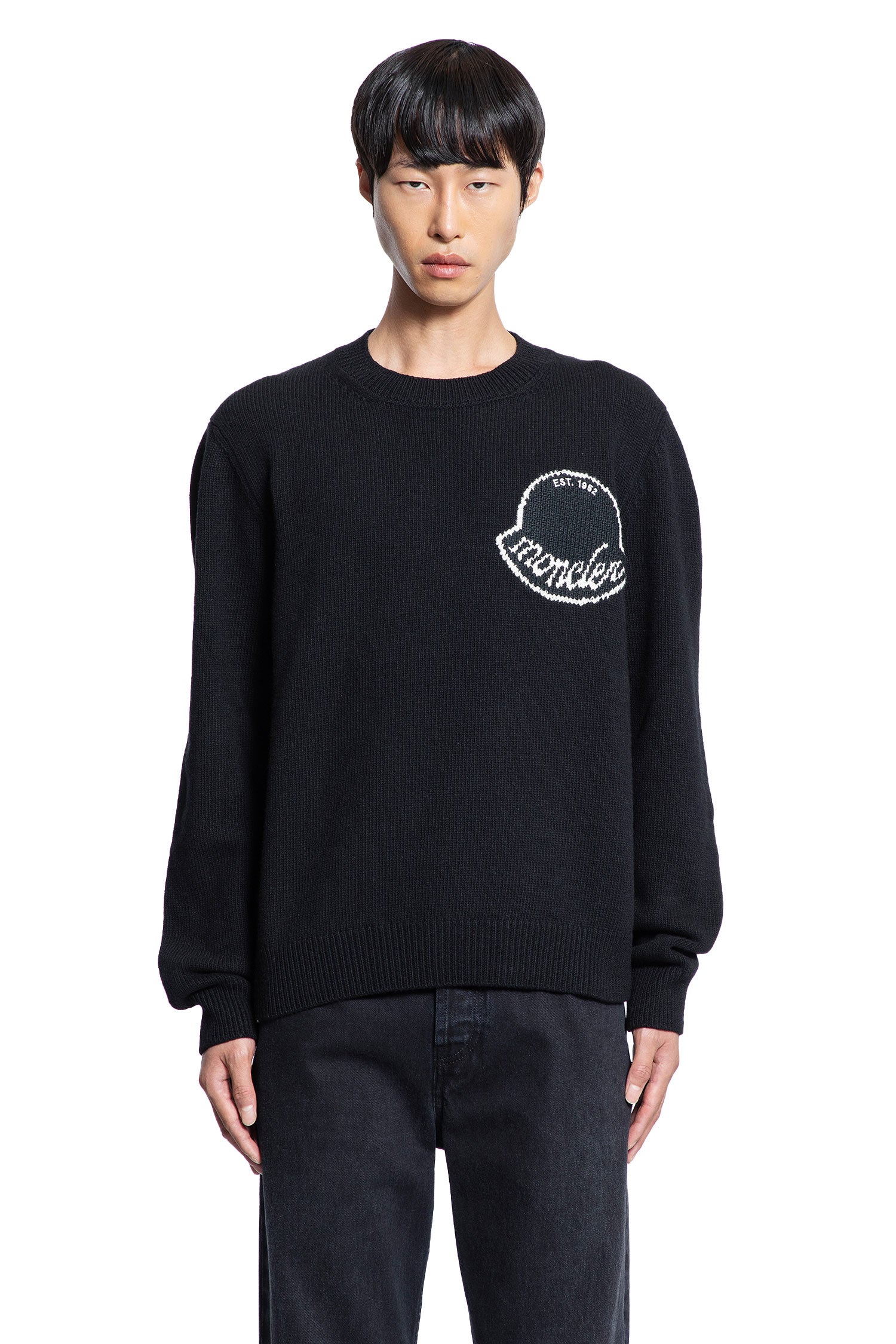 Logo Jacquard Wool Sweater - Antonioli.eu