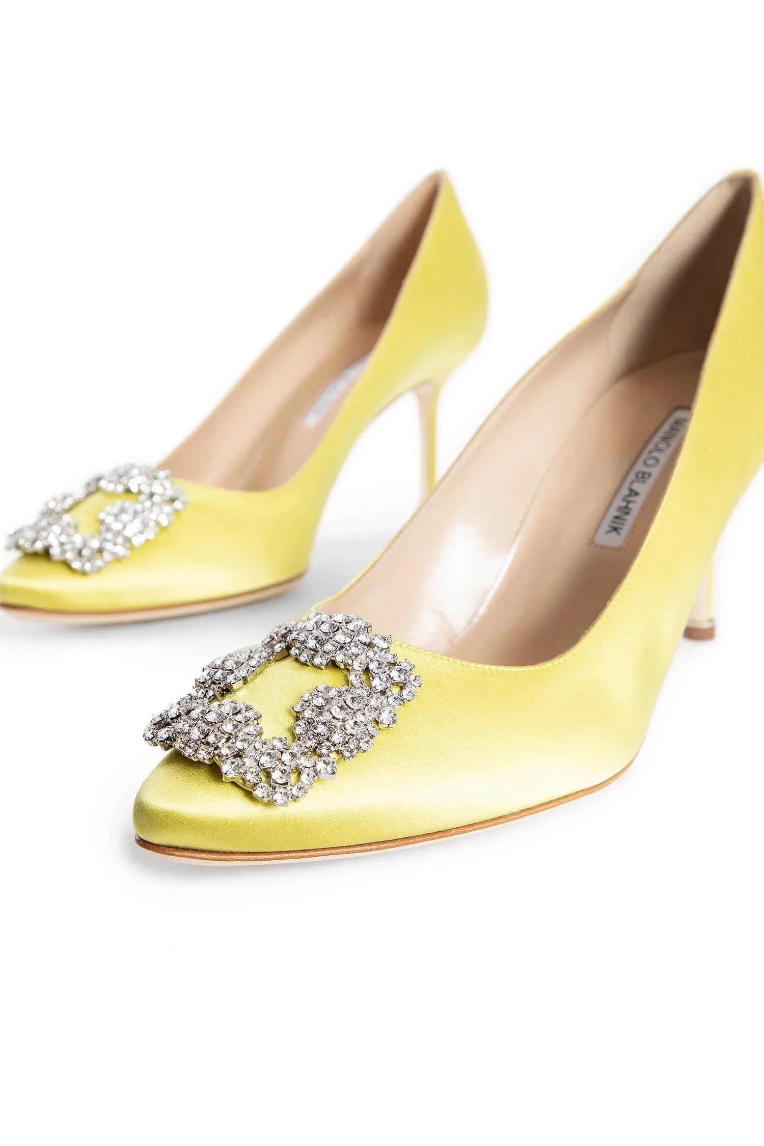 Hangisi Satin Jewel Buckle Pumps - Antonioli.eu