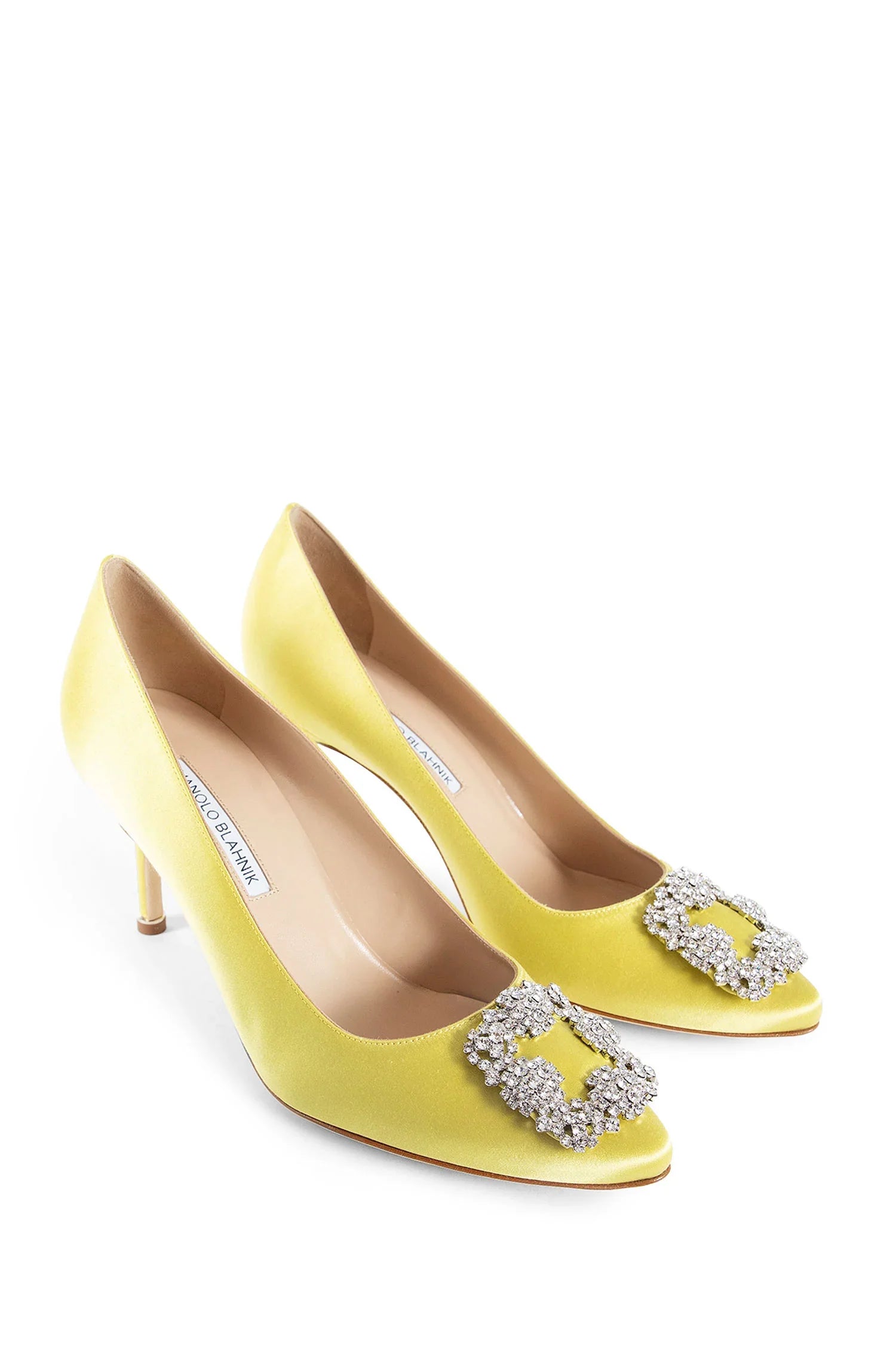 Hangisi Satin Jewel Buckle Pumps - Antonioli.eu