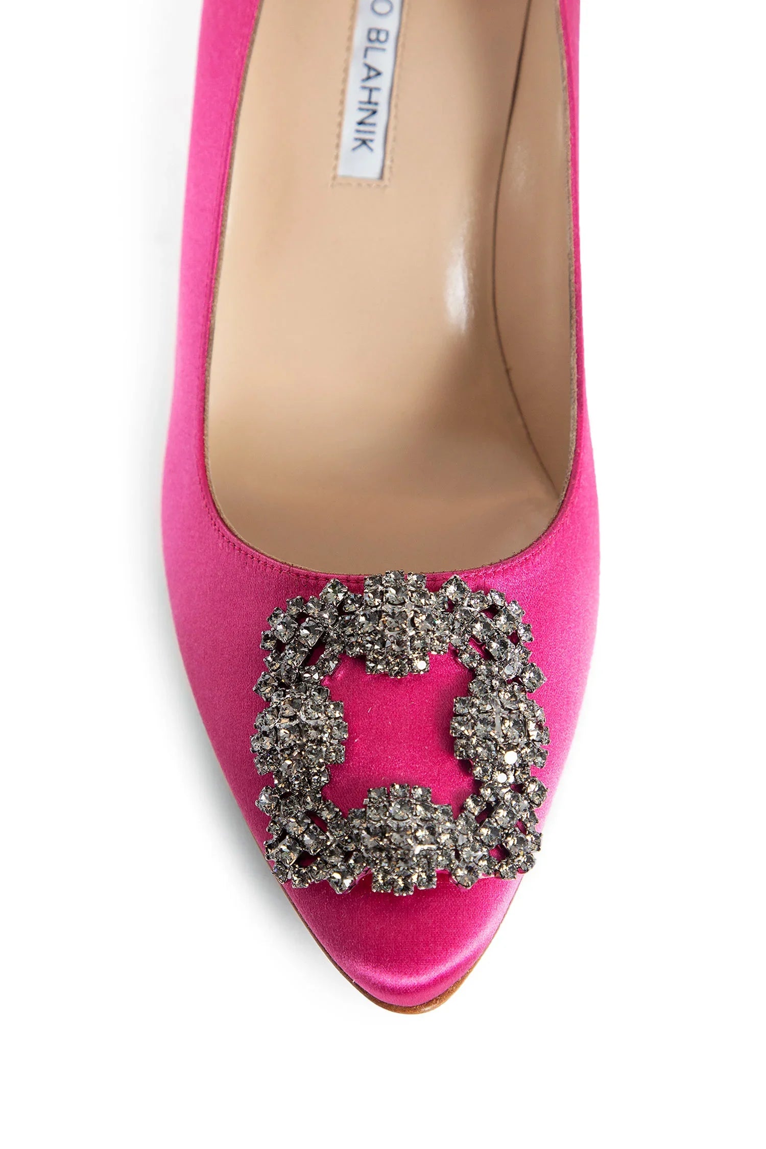 Hangisi Satin Jewel Buckle Pumps - Antonioli.eu